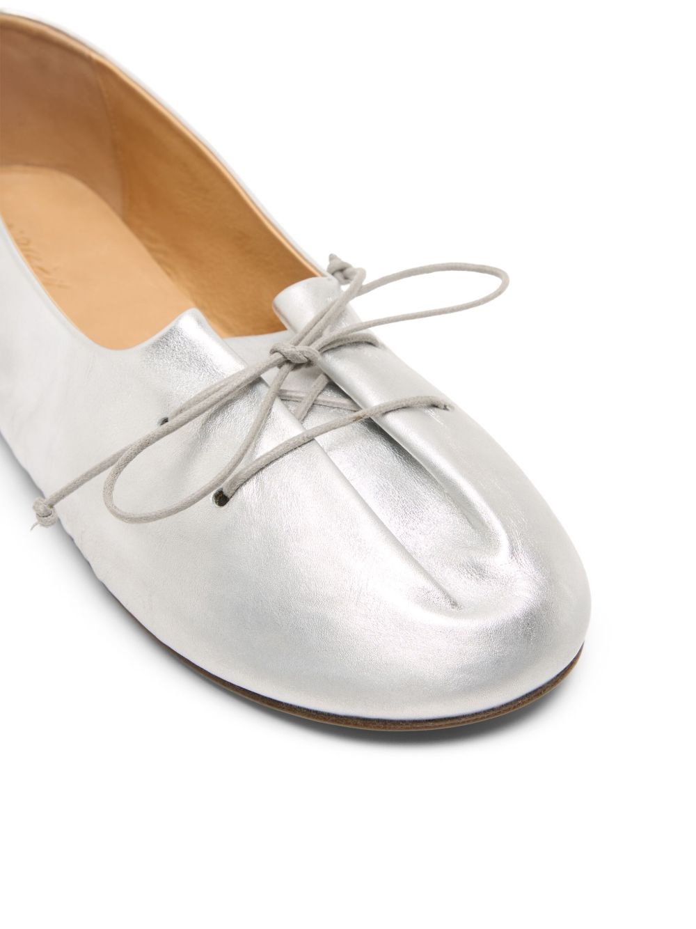 lace-up ballerinas - 4