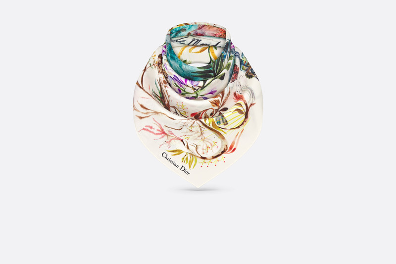 Dior Le Monde Tarot 70 Square Scarf outlook