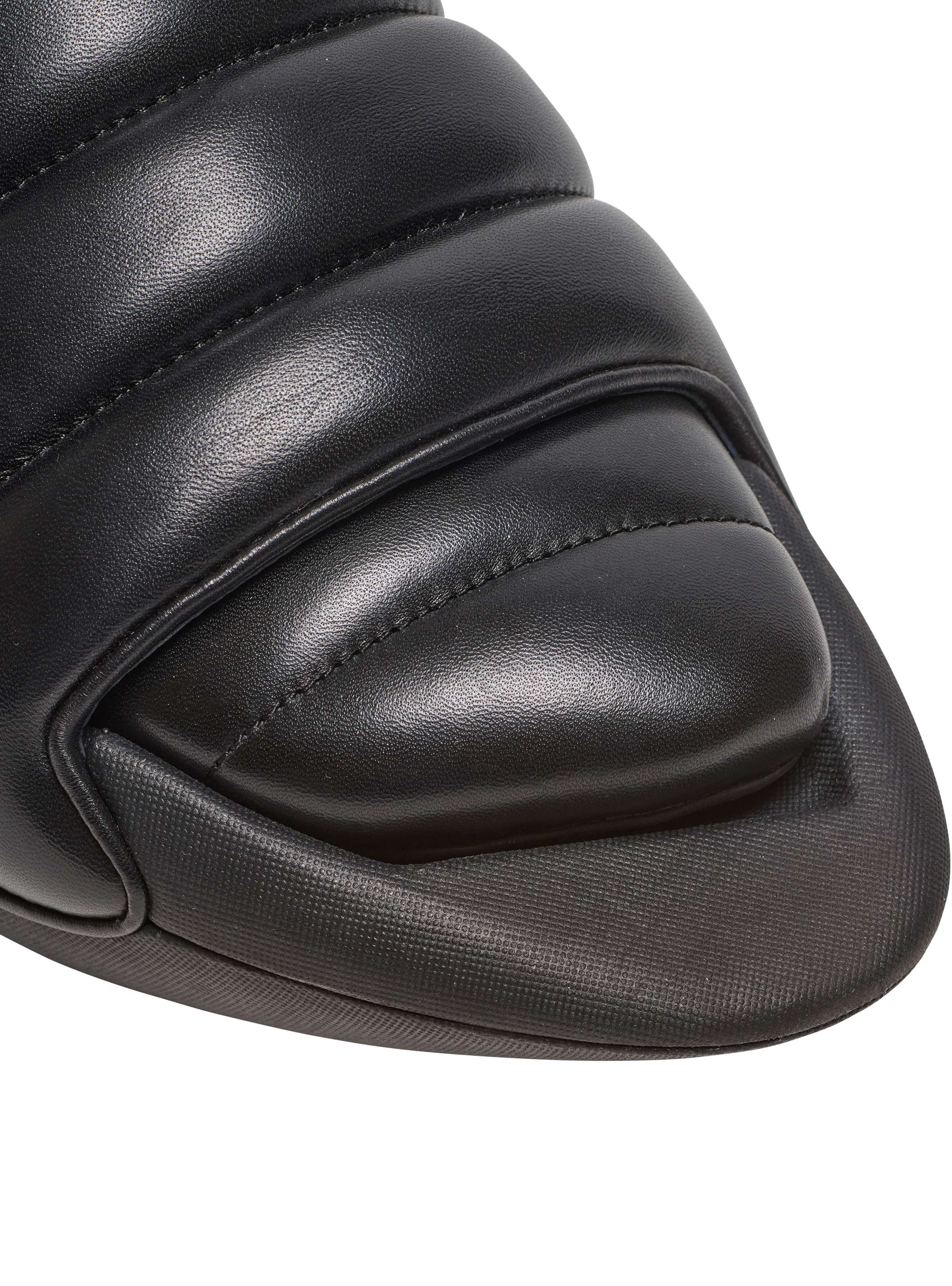 B-IT hight-top mules in quilted leather - 6