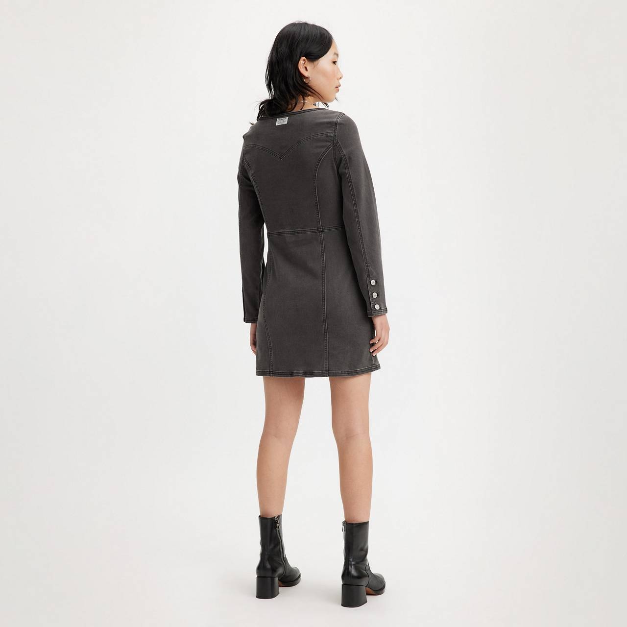 VEDA DENIM DRESS - 3