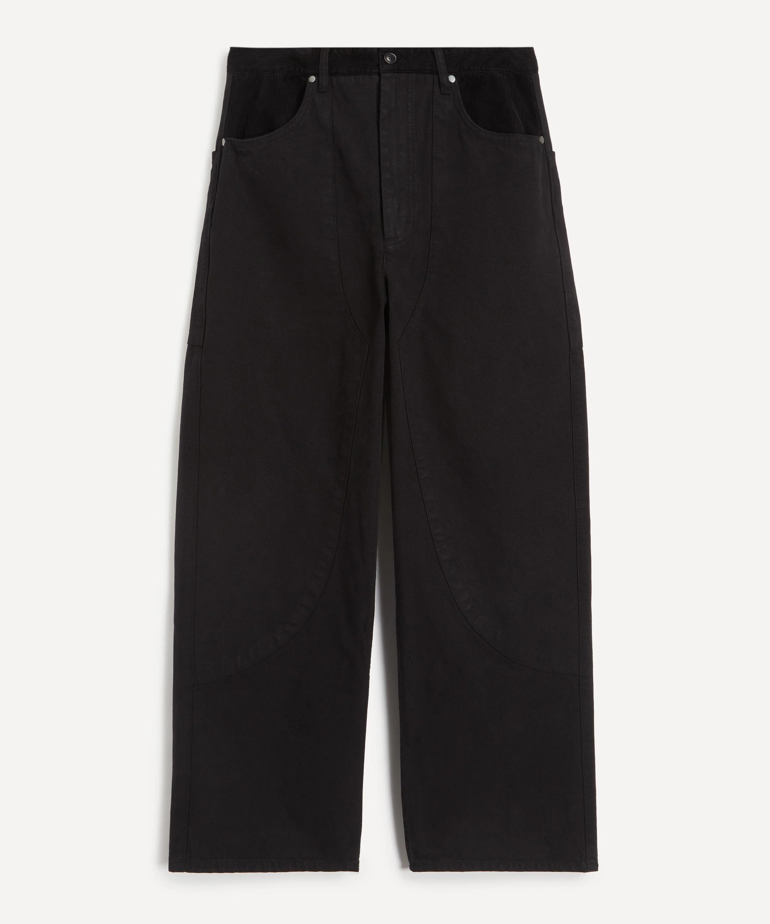 Needle High-Waist Straight-Leg Trousers - 1