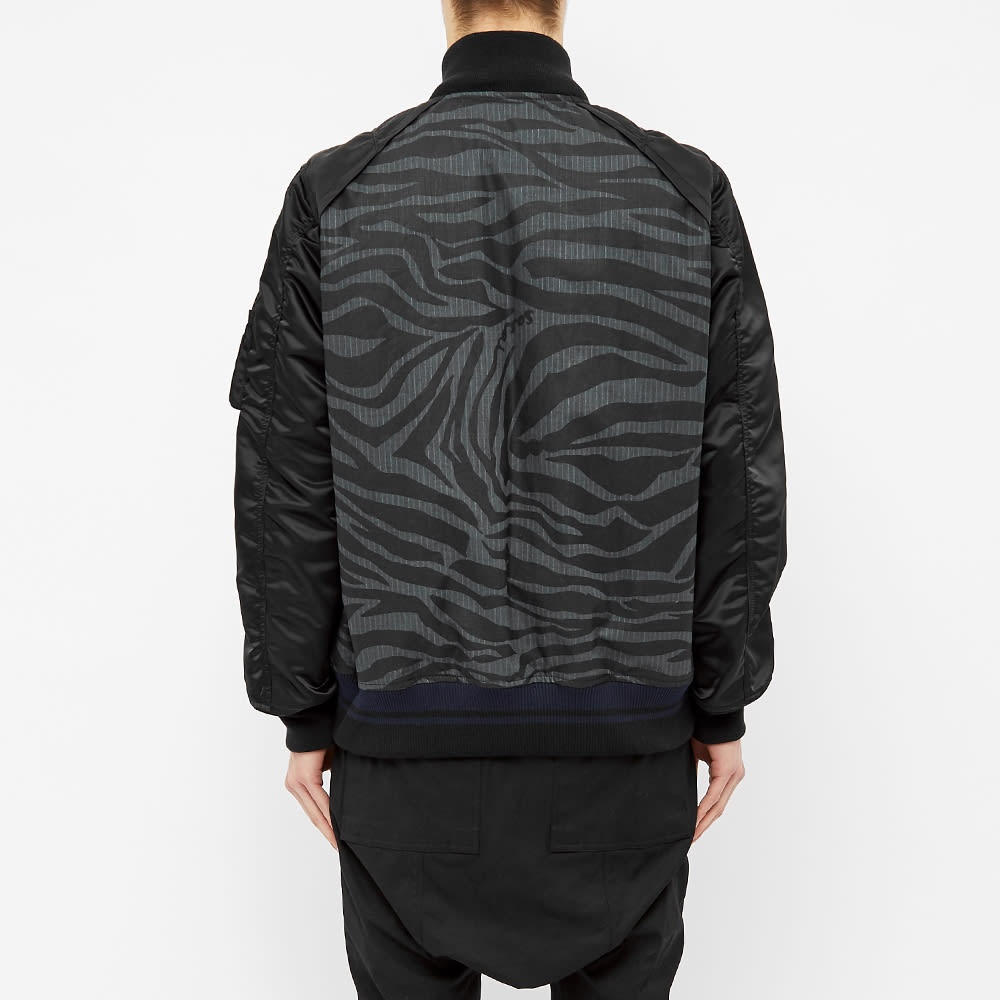 Sacai Zebra Print Bomber Jacket - 5