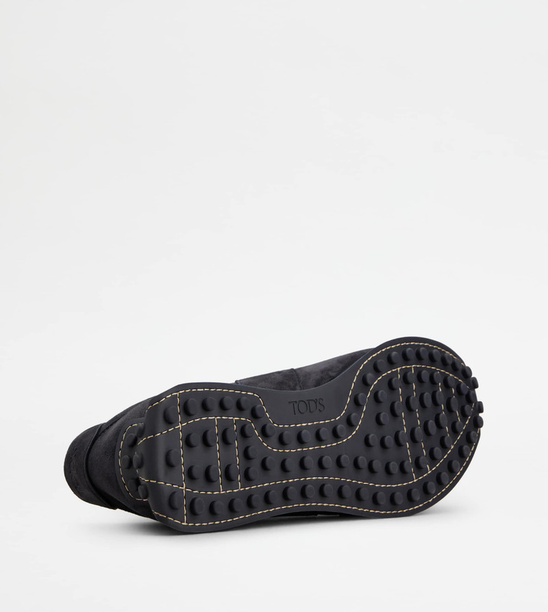 T VINTAGE SNEAKERS IN PASHMY SUEDE - BLUE 4