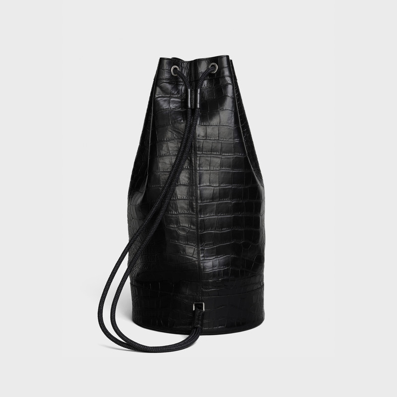 LARGE SAILOR BAG  IN  CROCODILE EMBOSSED CALFSKIN 3