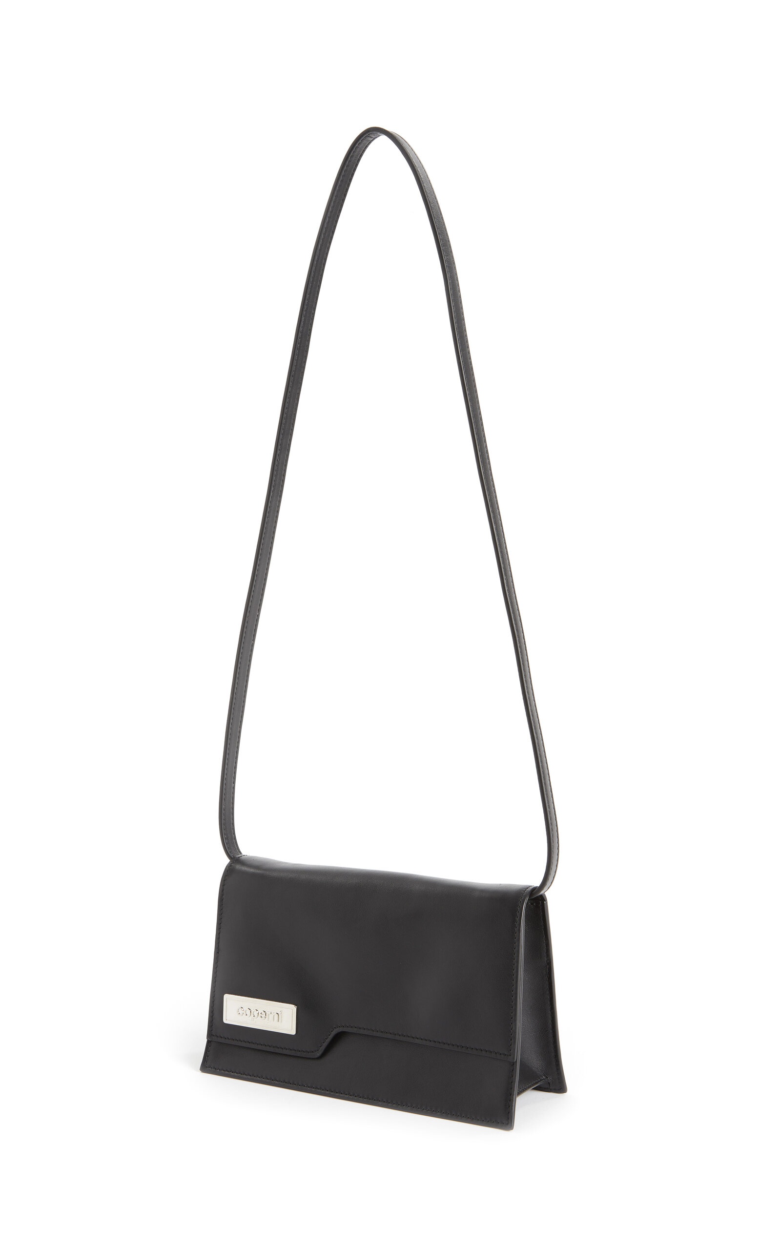 Mini Leather Flap Bag black - 4