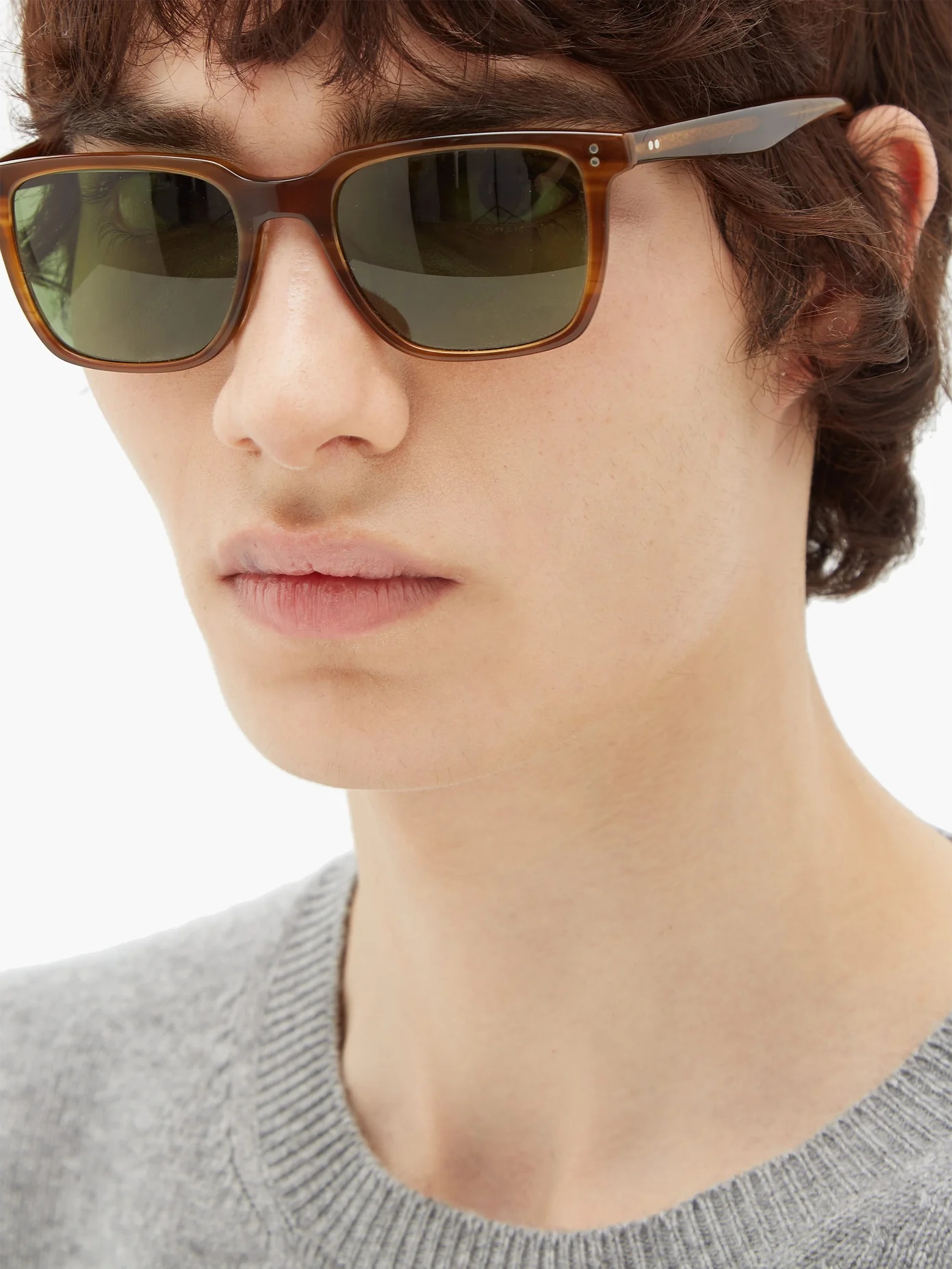 Lachman square acetate sunglasses - 3