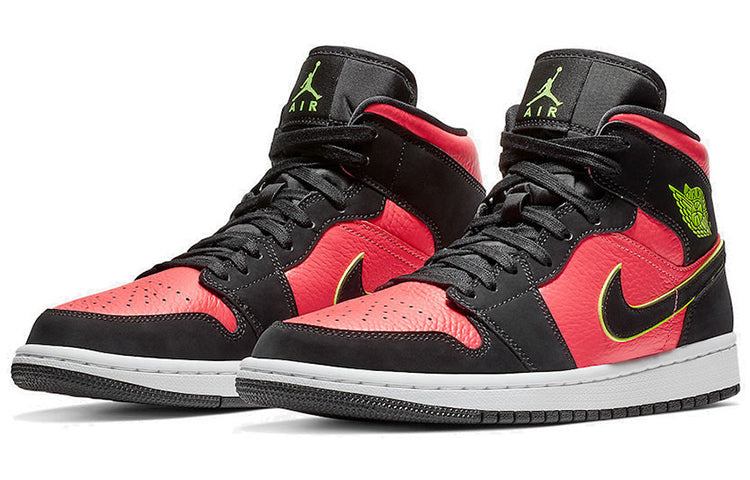 (WMNS) Air Jordan 1 Retro Mid 'Hot Punch Volt' BQ6472-006 - 3
