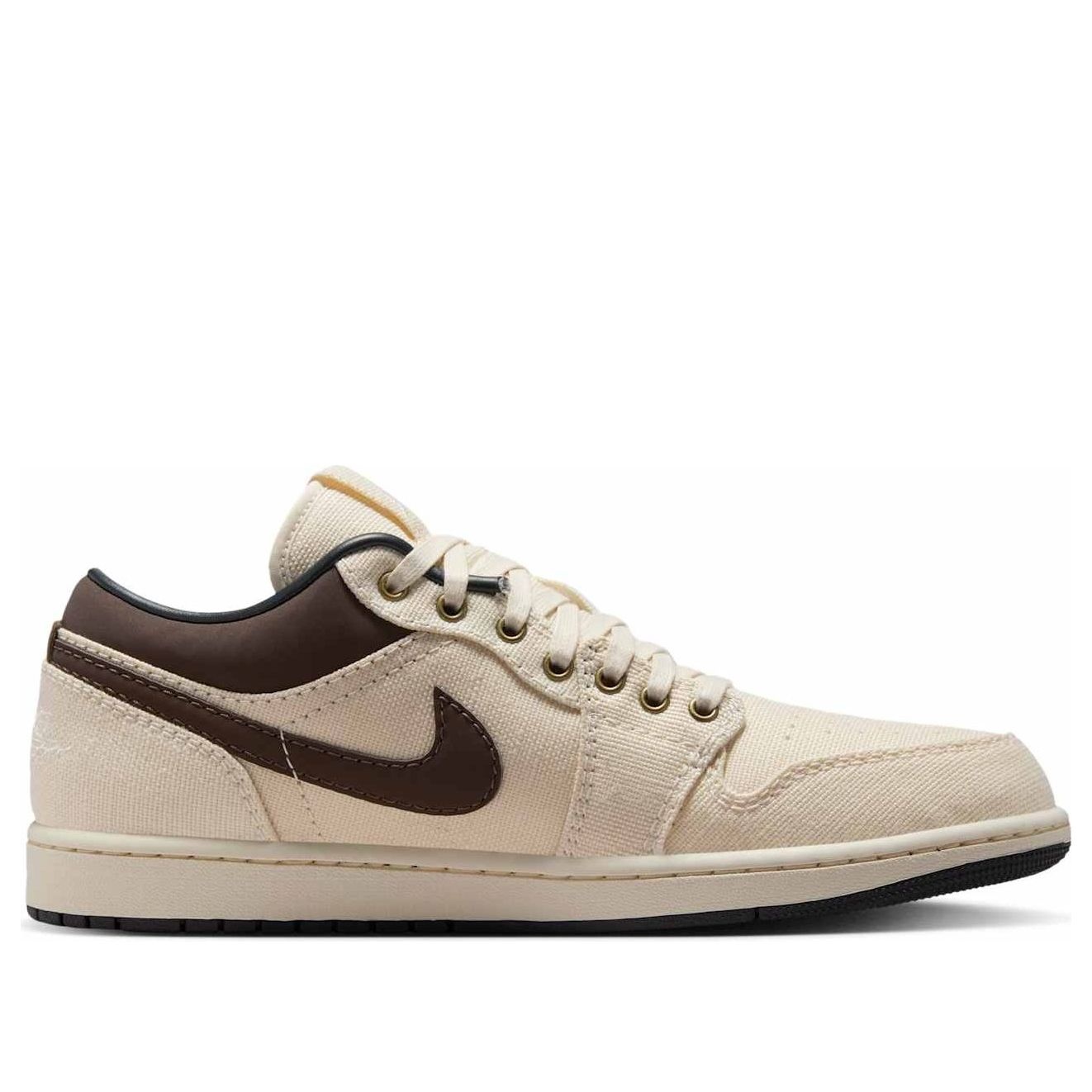 Air Jordan 1 Low Premium 'Pale Ivory Off Noir Baroque Brown' IB8058-110 - 2