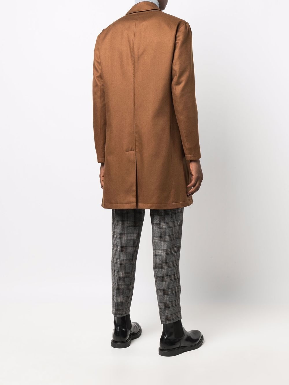 reversible buttoned-up coat - 4