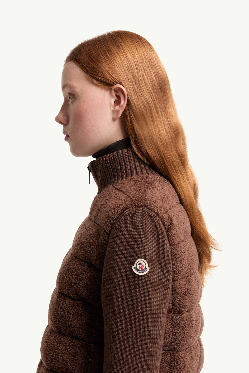 Padded Teddy & Wool Zip-Up Cardigan 3