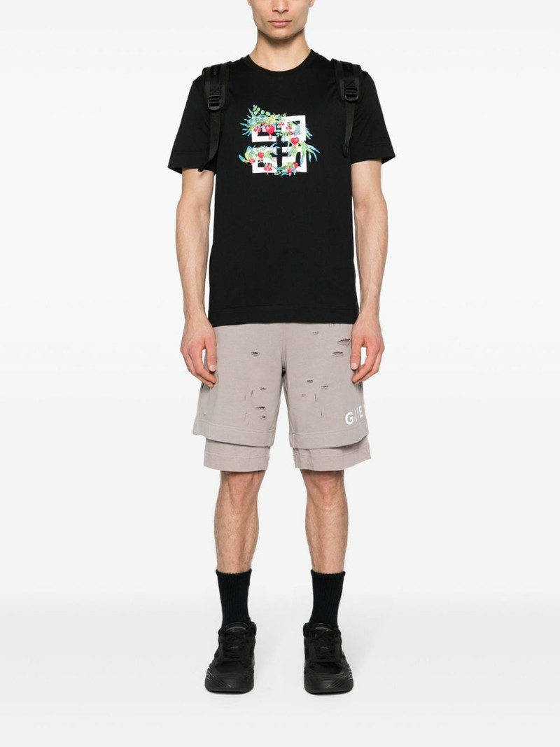 Givenchy layered jersey bermuda shorts outlook