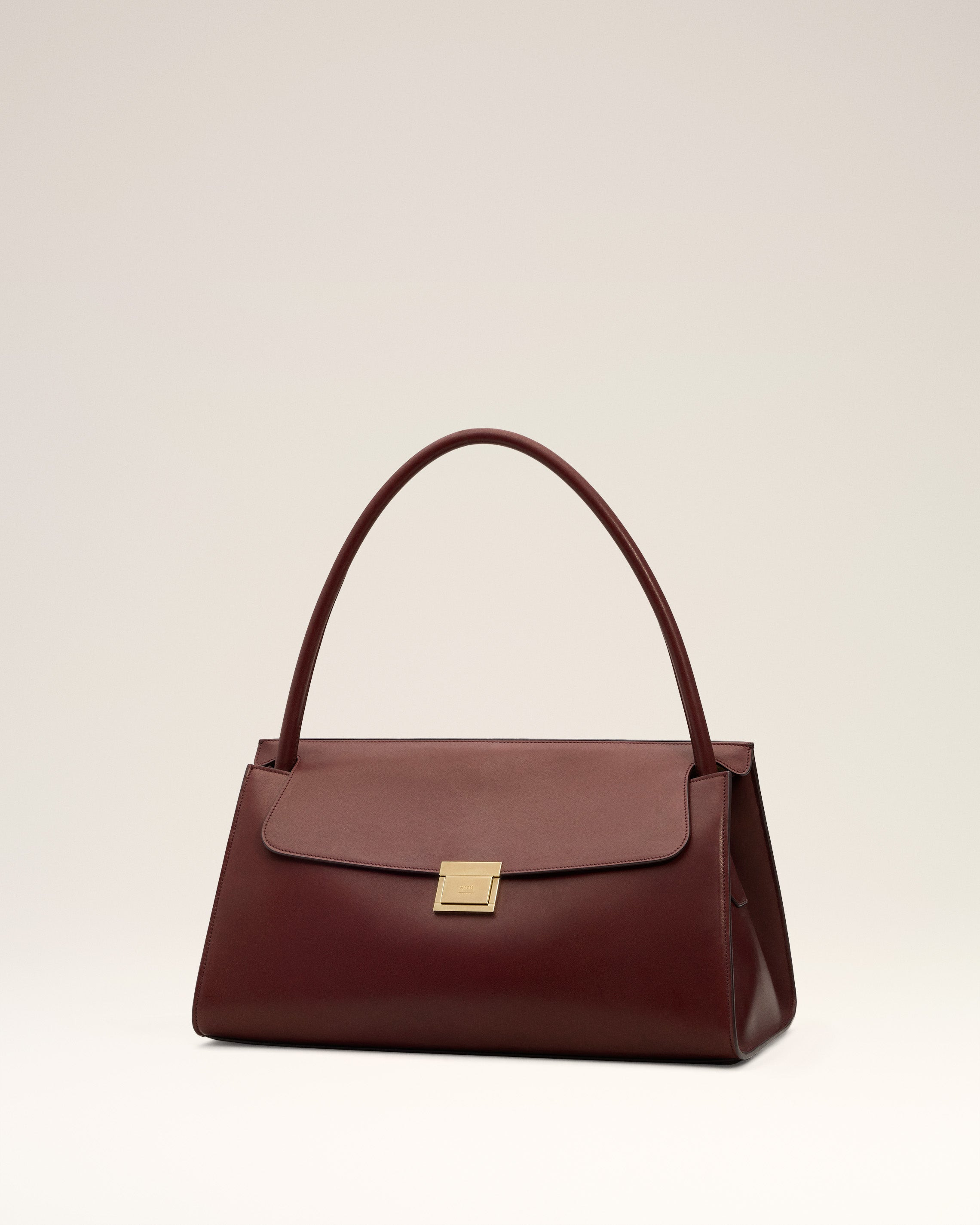 BURGUNDY SMOOTH LEATHER MIMI BAG - 3