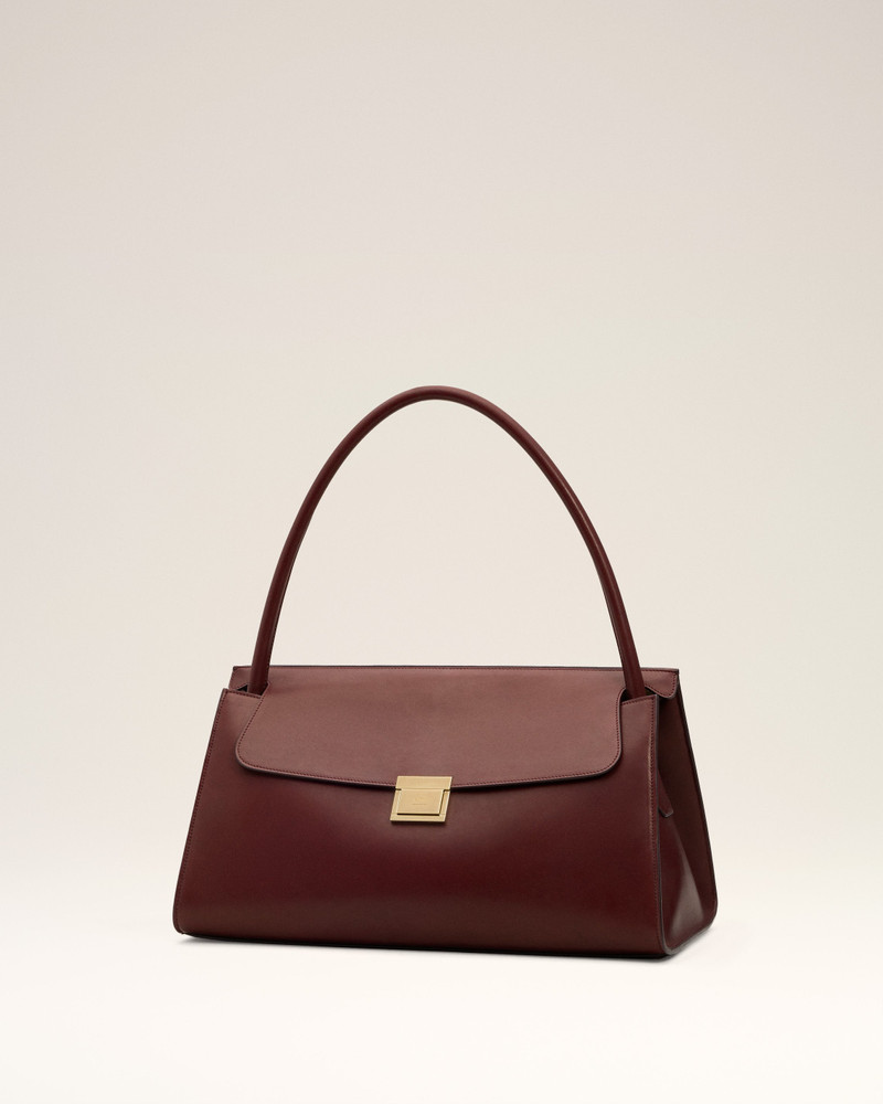 BURGUNDY SMOOTH LEATHER MIMI BAG 3