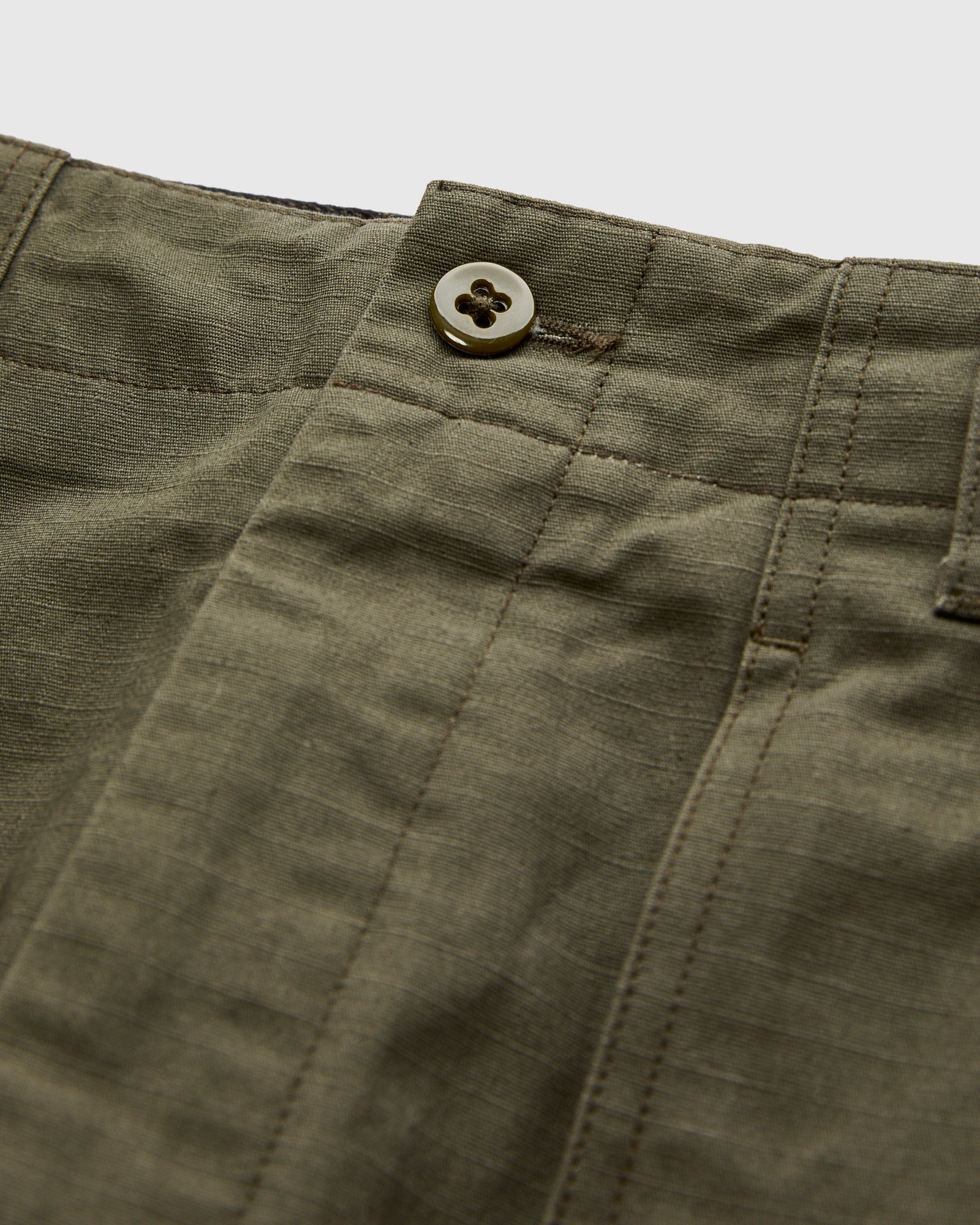 Fatigue Pants in Olive Heavyweight Cotton Ripstop - 5