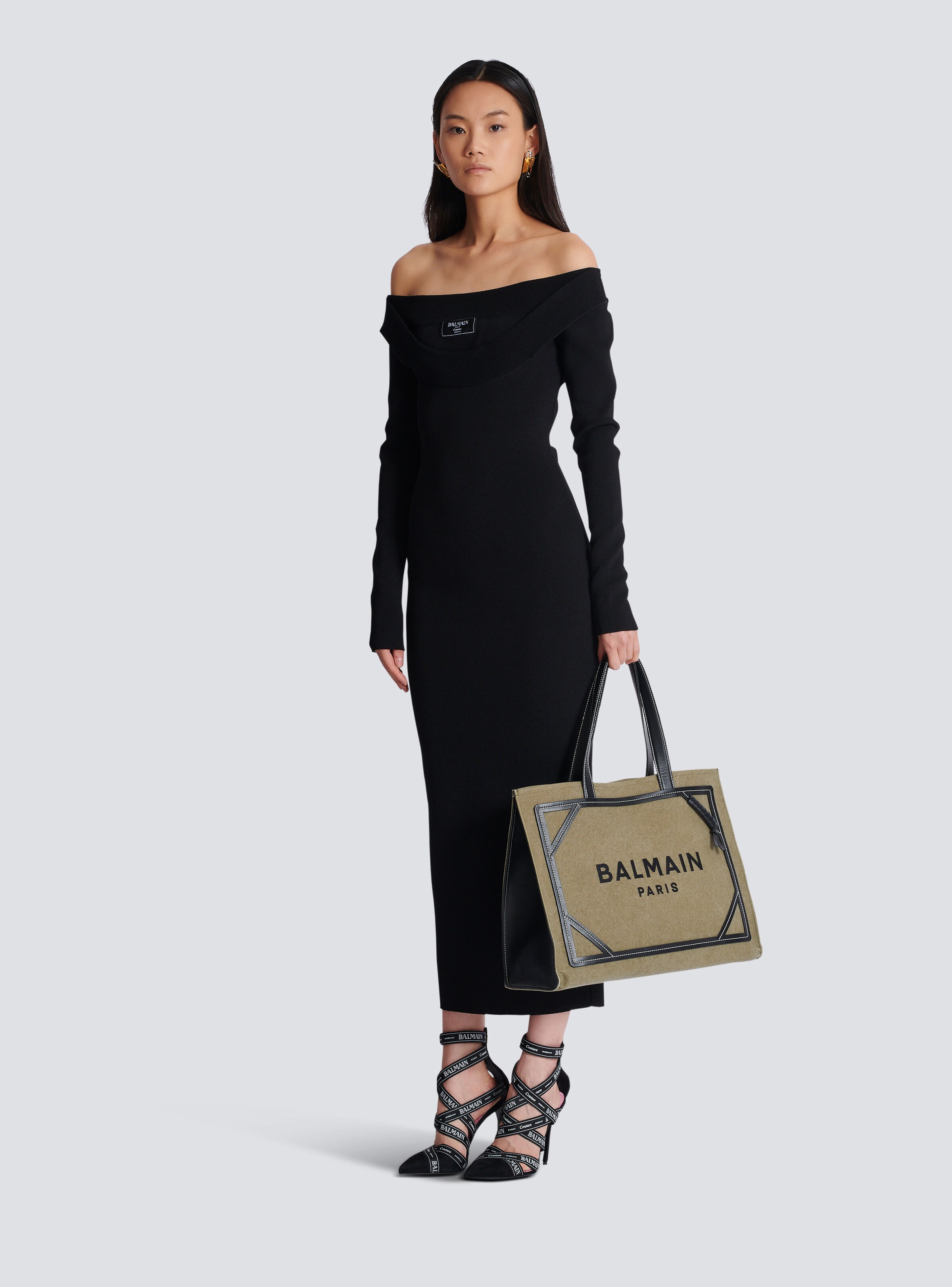 B-Army 42 canvas tote bag with leather details - 2