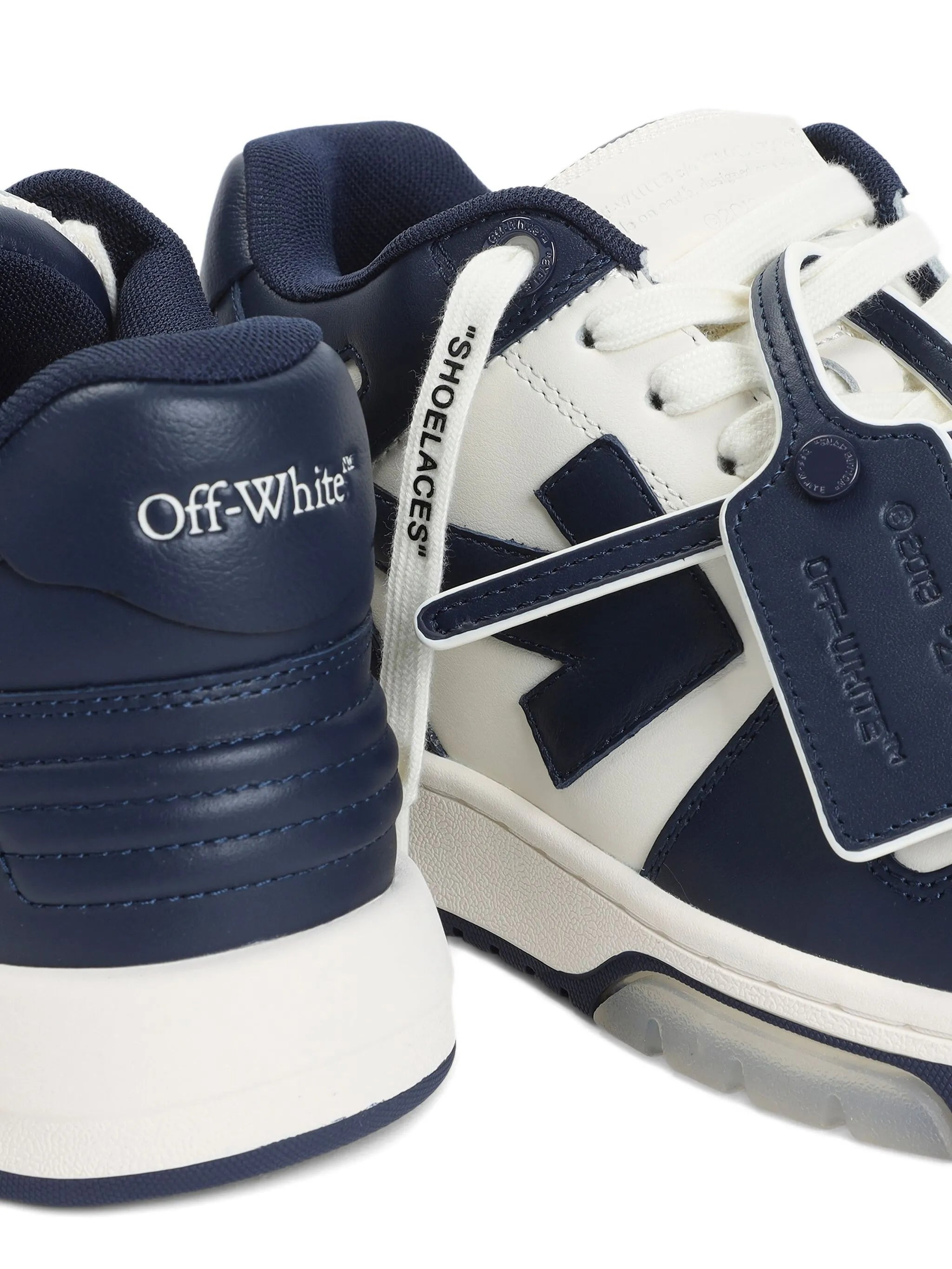 Off-white Out Of Office Arrow-patch Leather Sneakers - 3