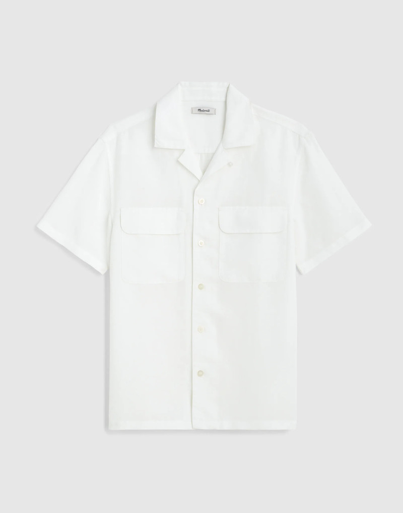 Short-Sleeve Camp Shirt in Archive Linen Blend 1