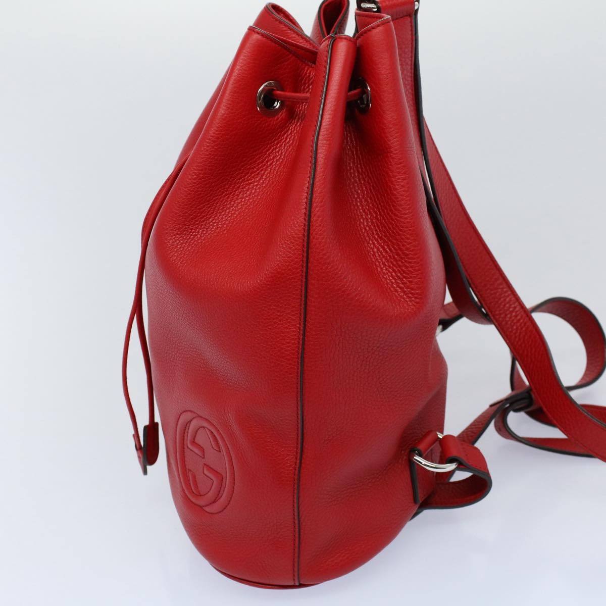 GUCCI Soho Backpack Leather Red - 4
