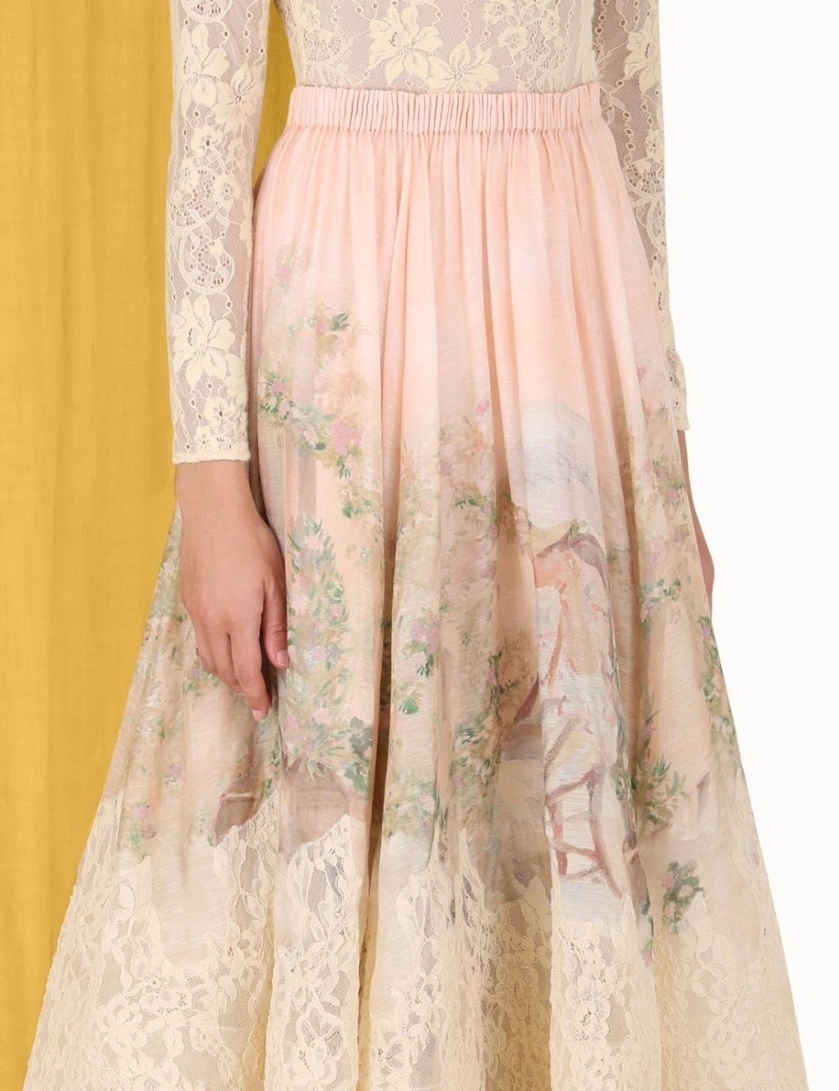 【Zimmermann】LYRICAL LACE MIDI SKIRT レース ミディ スカート Zimmermann】LYRICAL LACE MIDI SKIRT レース ミディ スカート
