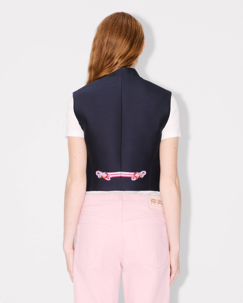 'KENZO Trompe L'œil' vest in wool and cotton 3