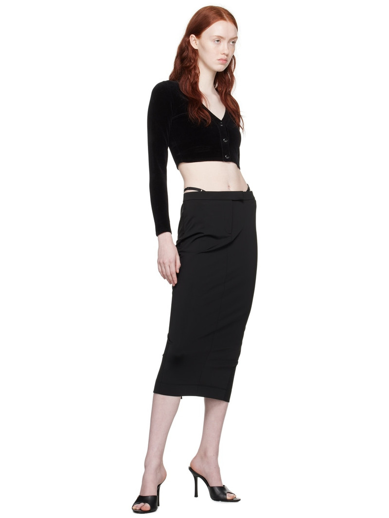 alexanderwang.t Black G-String Maxi Skirt outlook