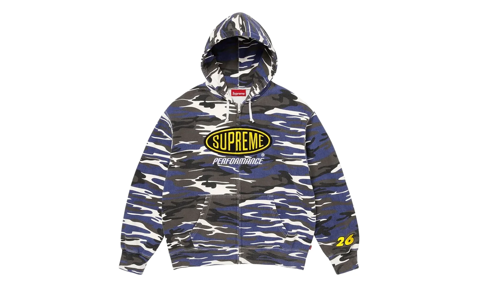 Performance Zip Up Hoodie "SS26 - Blue Camo" SU27285 - 1