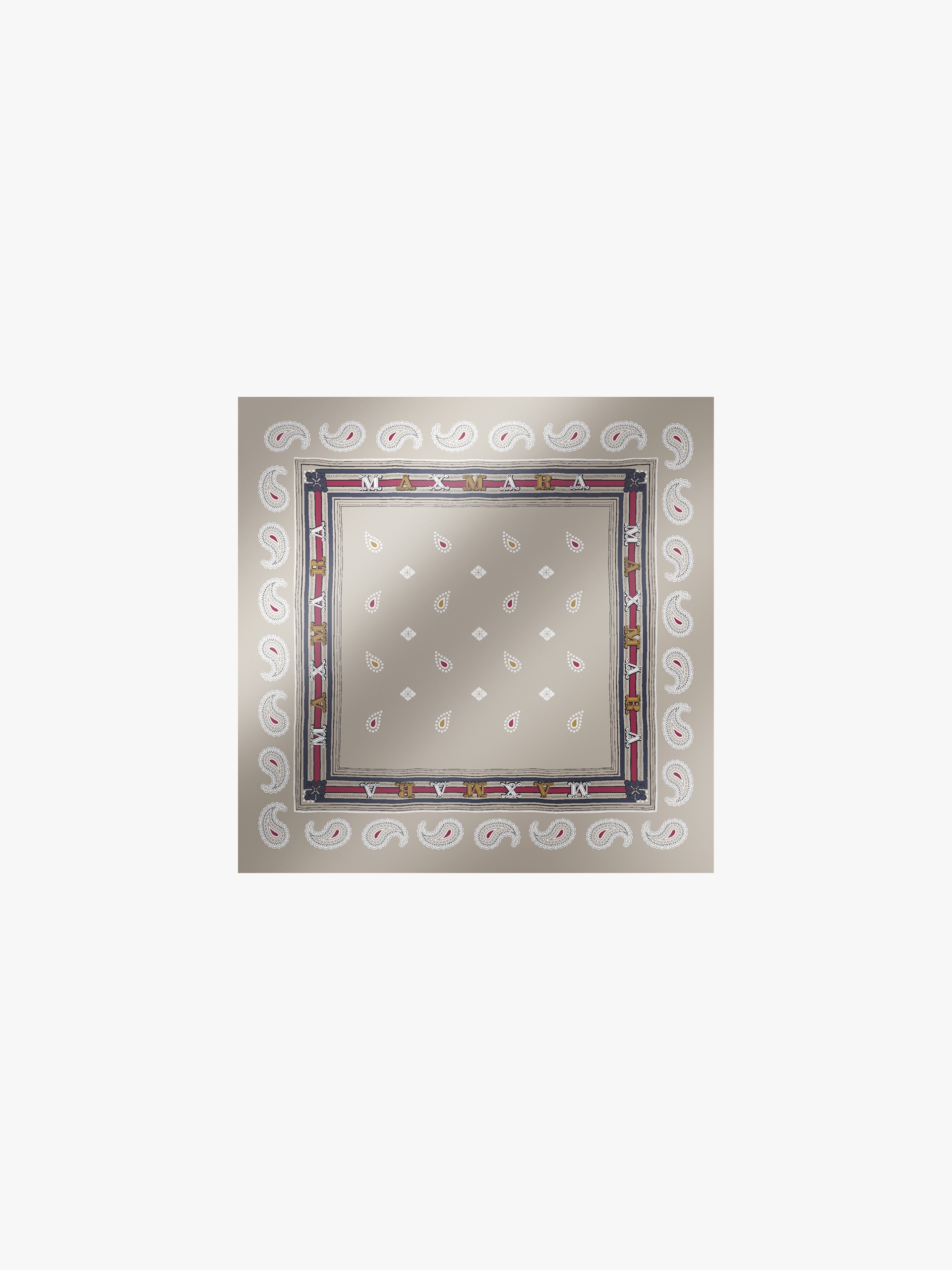 CARRE31 Printed silk pocket square - 1