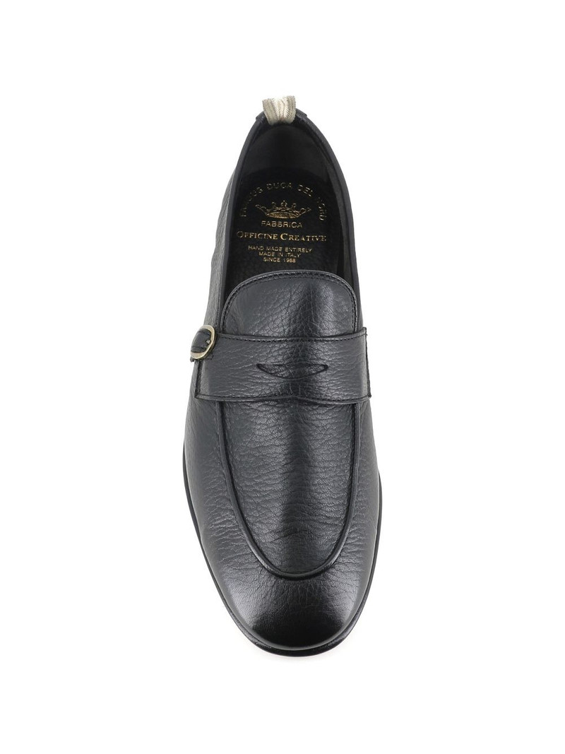 buckle leather monk shoes 4