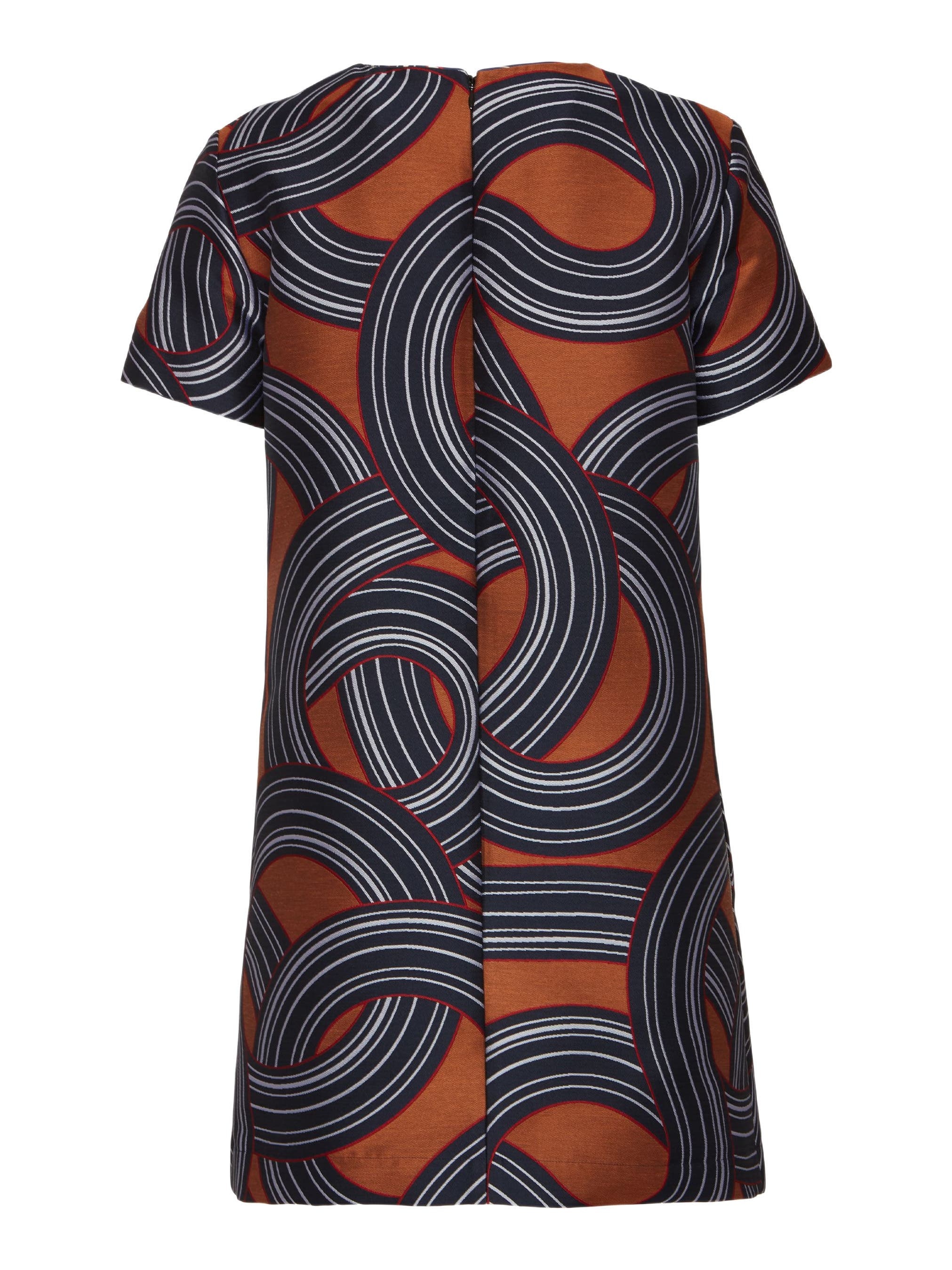 La DoubleJ Mini Swing Dress Montecarlo Jacquard Blue at Nordstrom - 7