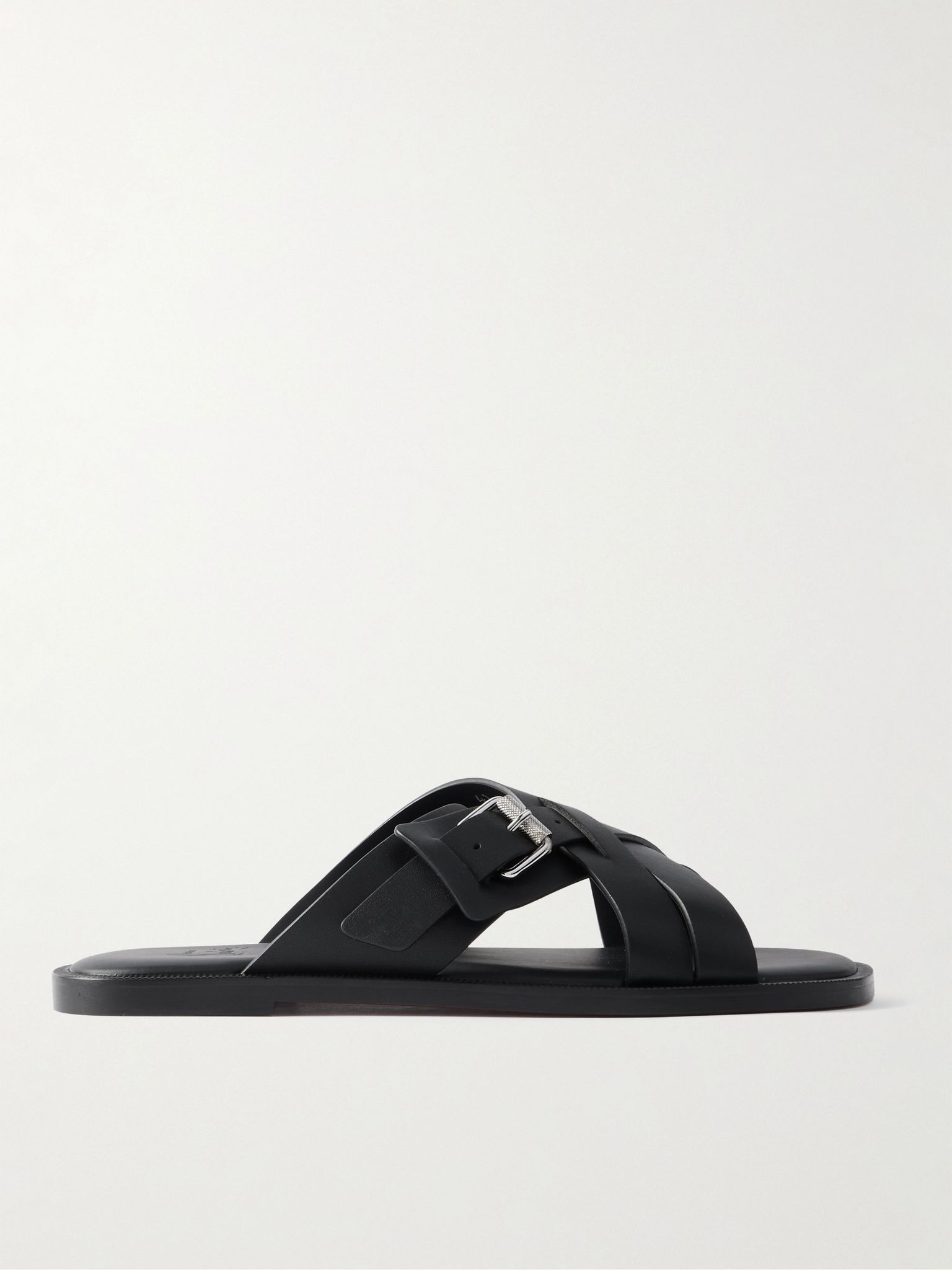 Emircross Leather Sandals Black - 1