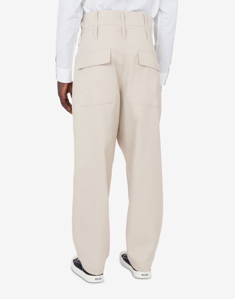 Moschino GABARDINE PANTS TAILORED TWIST outlook