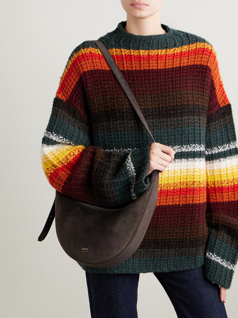 KHAITE Augustina Small Suede Shoulder Bag outlook