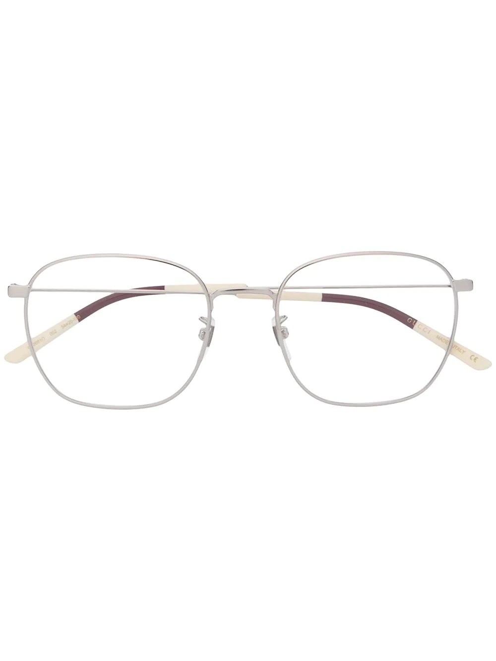 square-frame glasses - 1