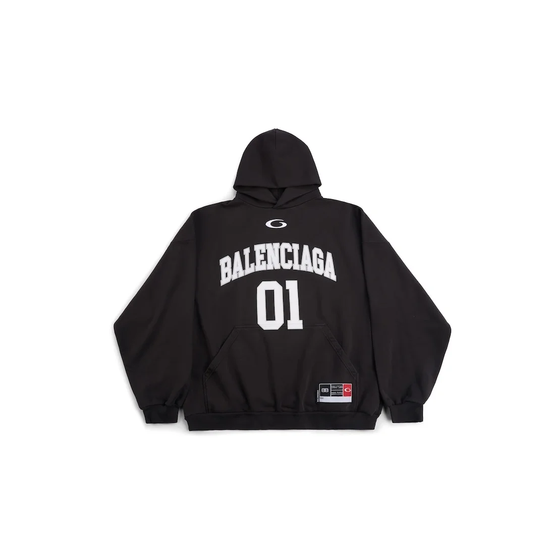 Men's Basketball Series - Hoodie Large Fit in Black - 1