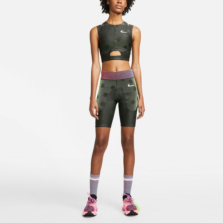 (WMNS) Nike x Off-White Tight Shorts 'Black Dot' CU2480-010 - 3
