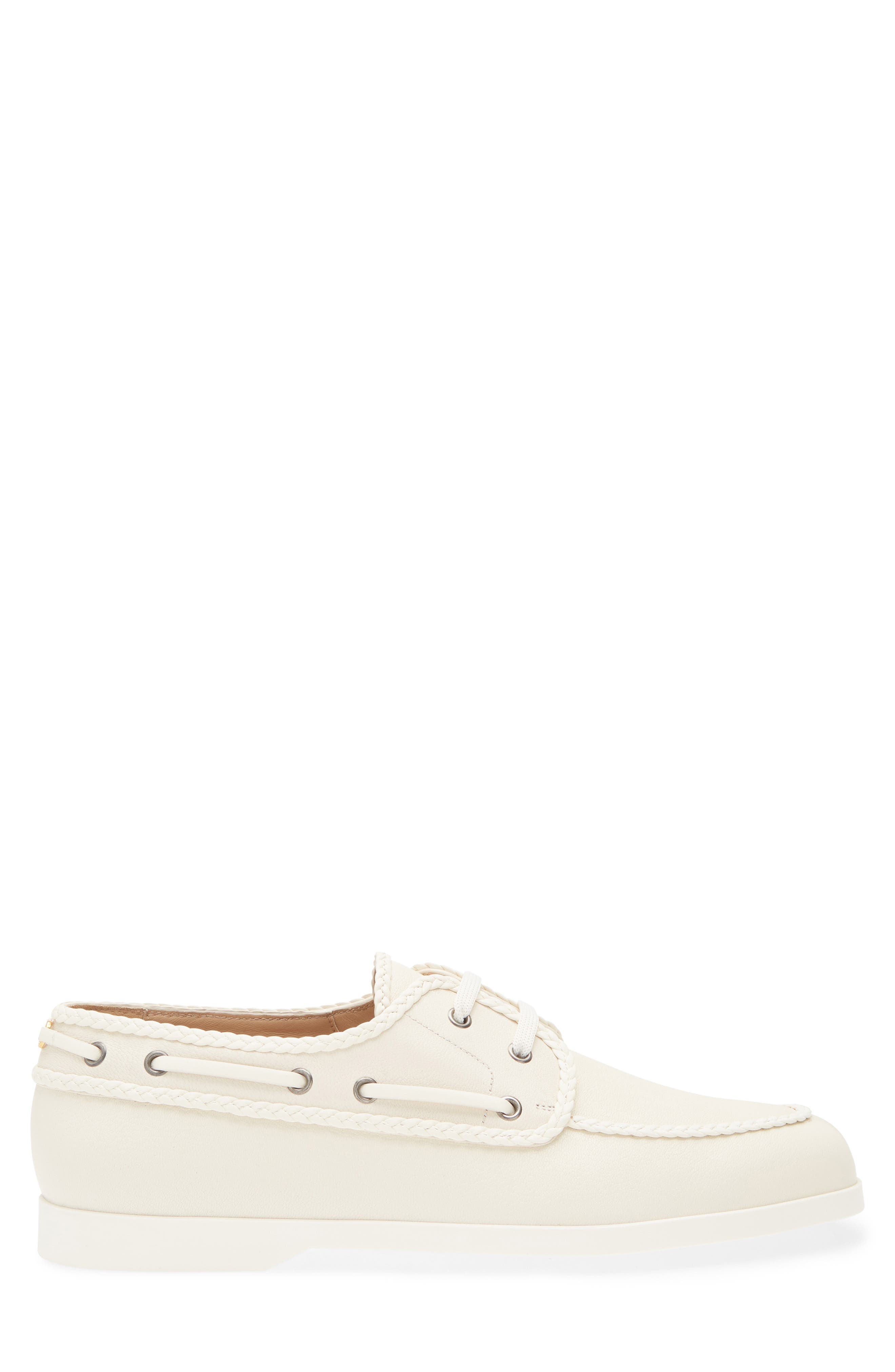 Valentino Garavani Palm Avenue Boat Shoe in Ivory at Nordstrom - 3