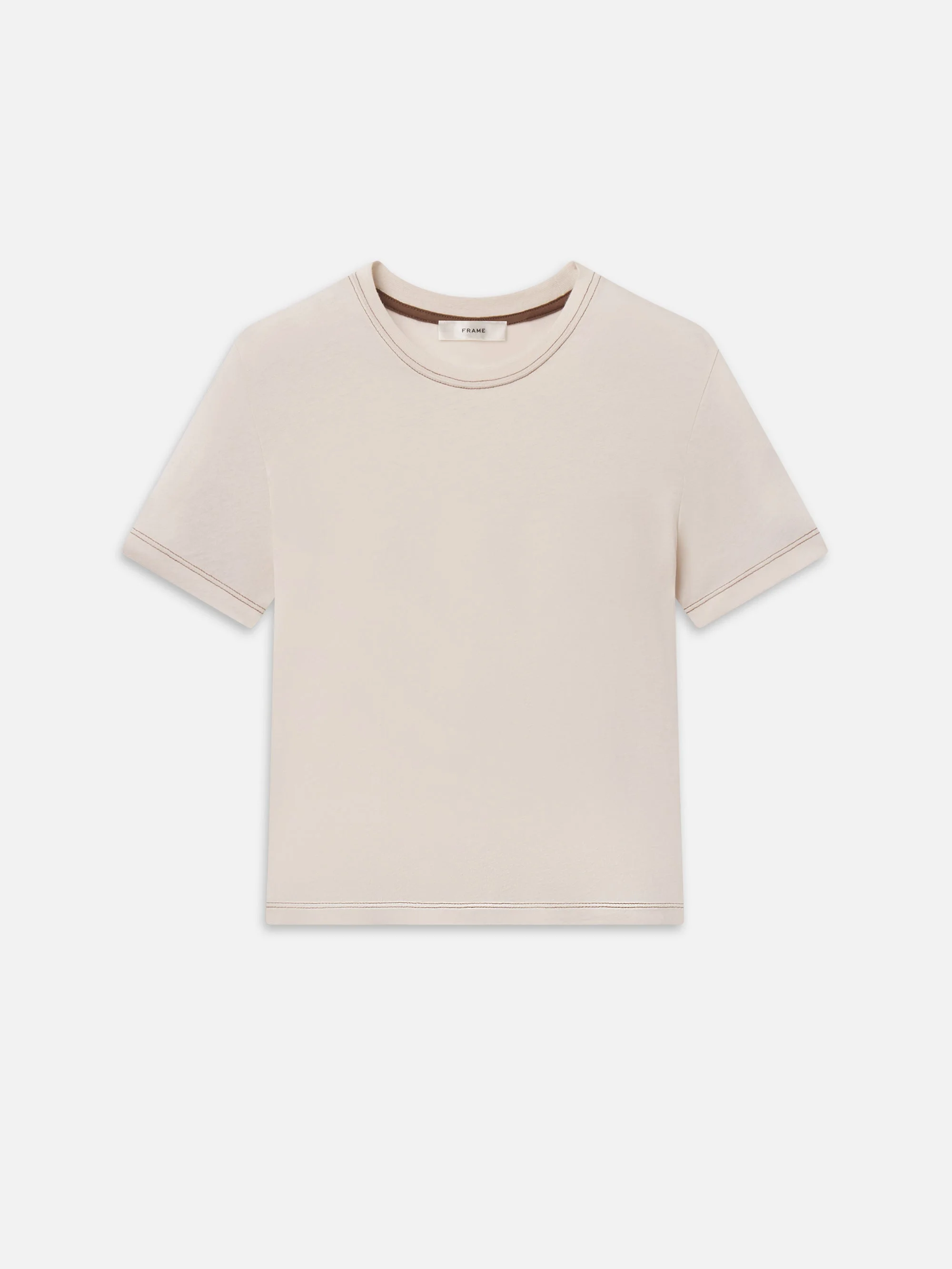 The Contrast Stitch Baby Tee - 1