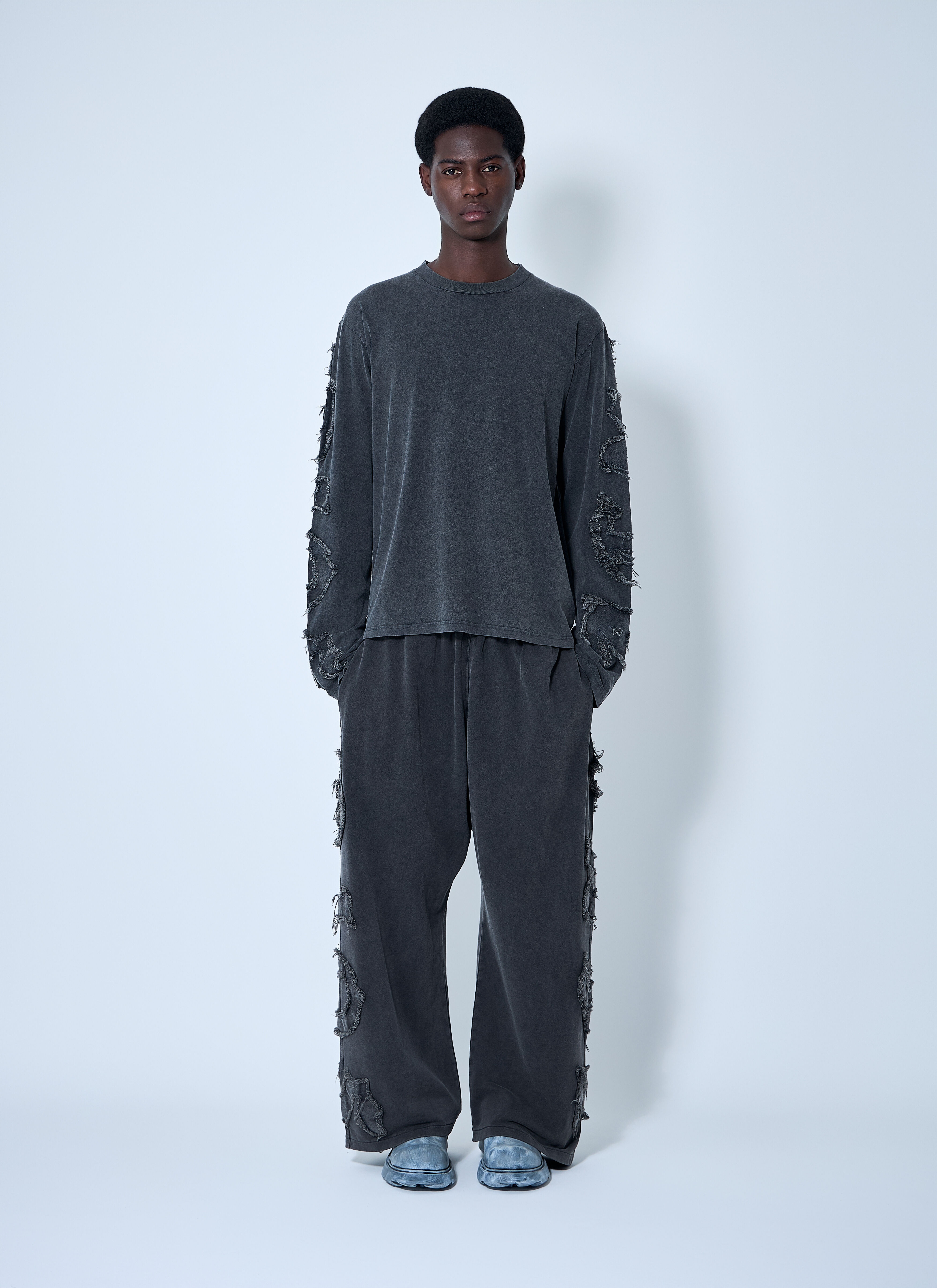 Distressed Logo Track Pants - 2