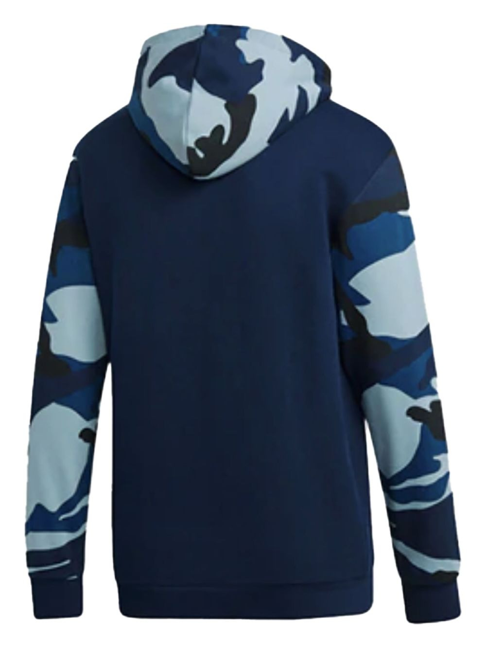 camouflage-panelled hoodie - 2