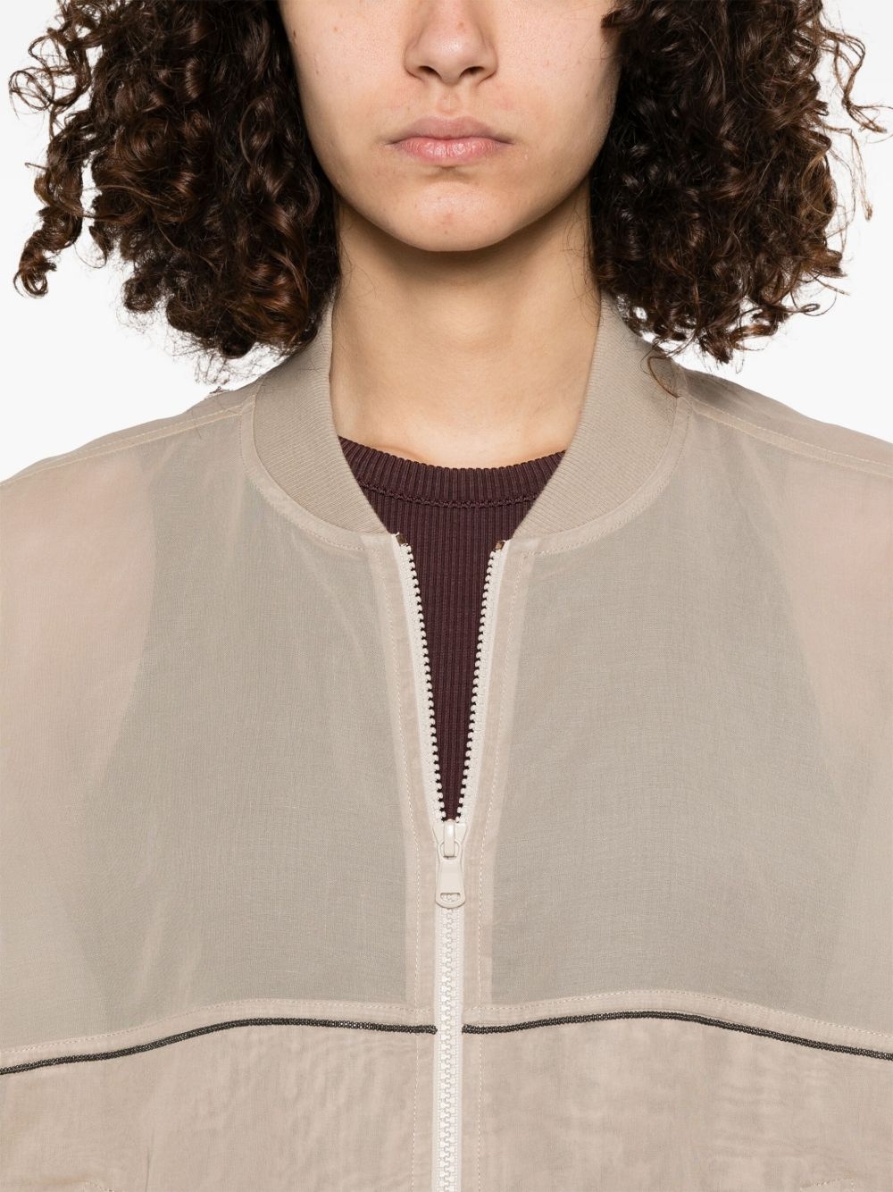 organza bomber jacket - 5