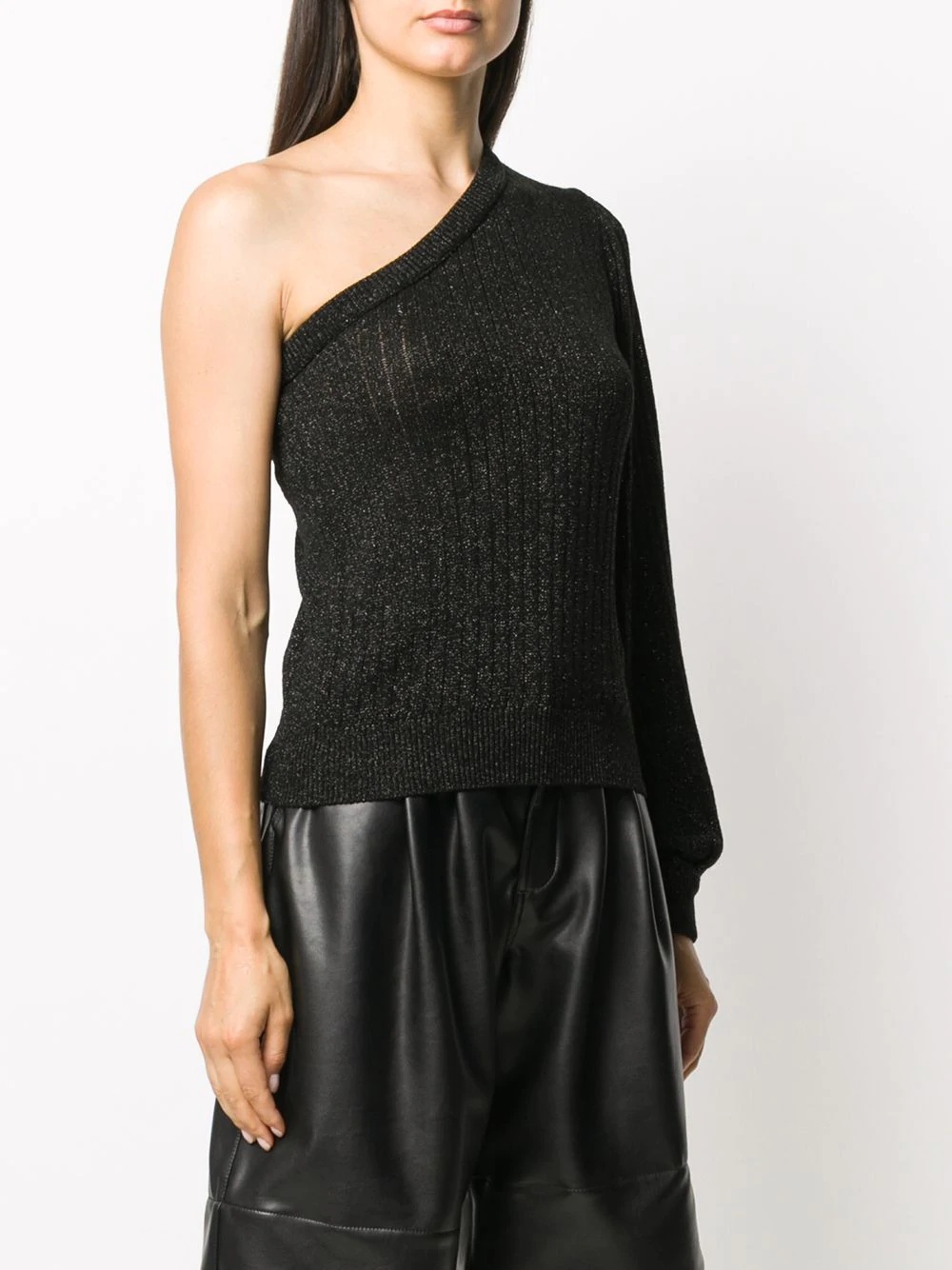 asymmetric knitted top - 3