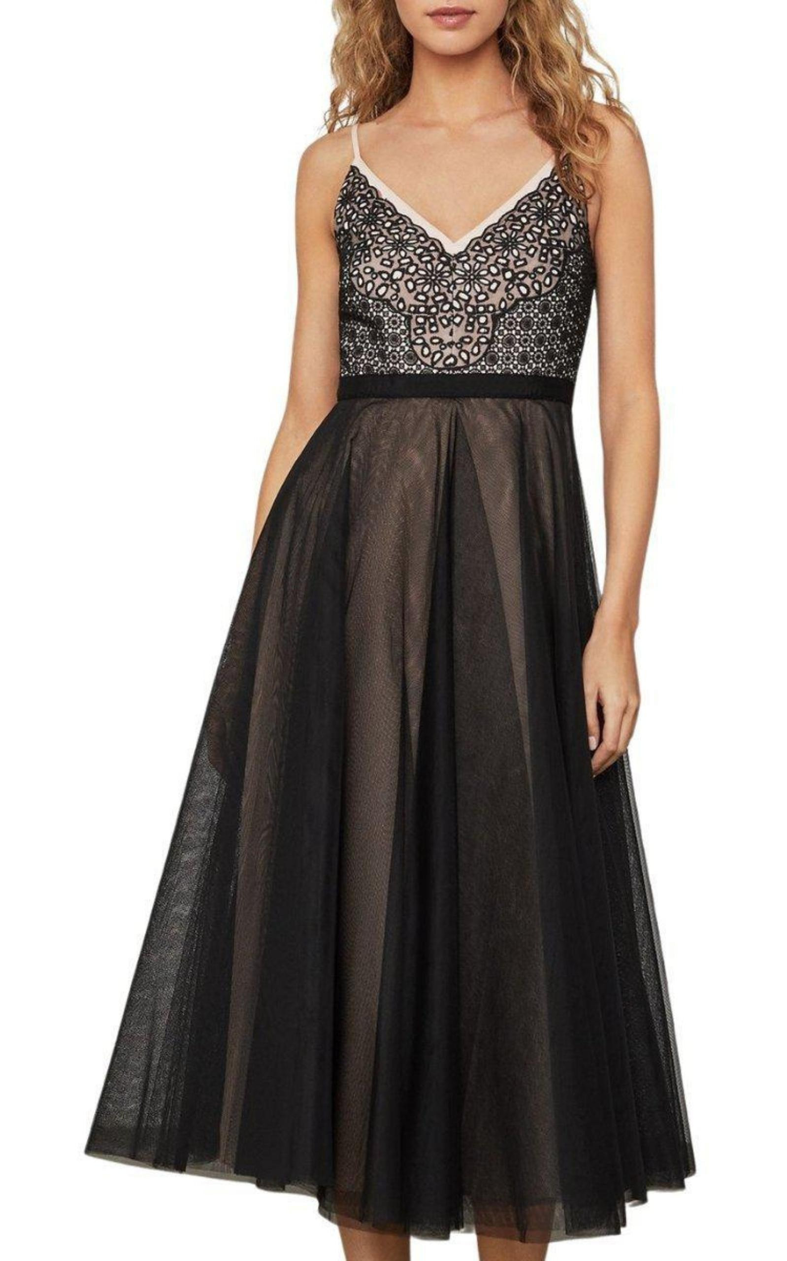 BCBGMAXAZRIA - Geometric Floral Dress - 2