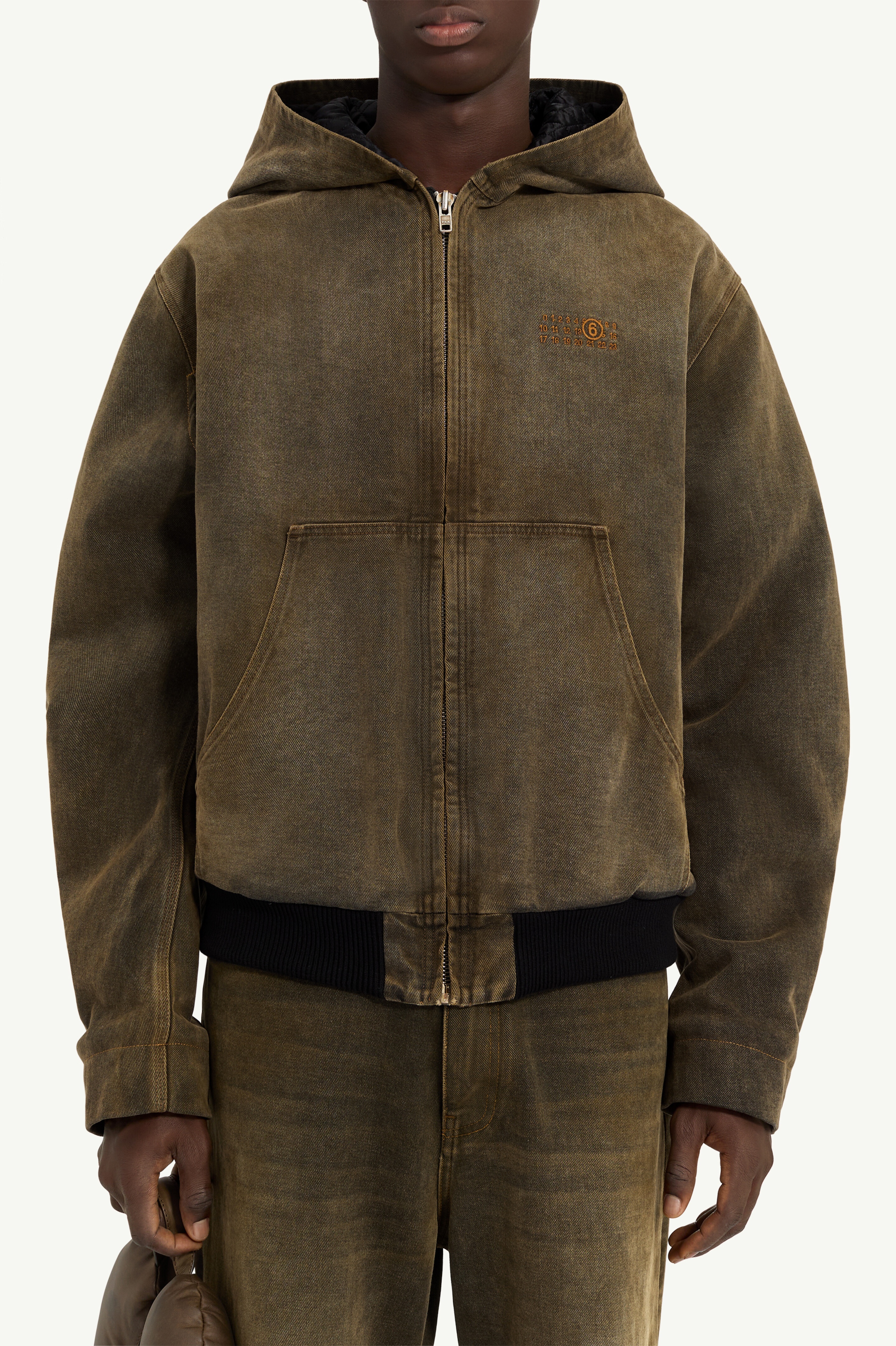 Hooded denim jacket - 6