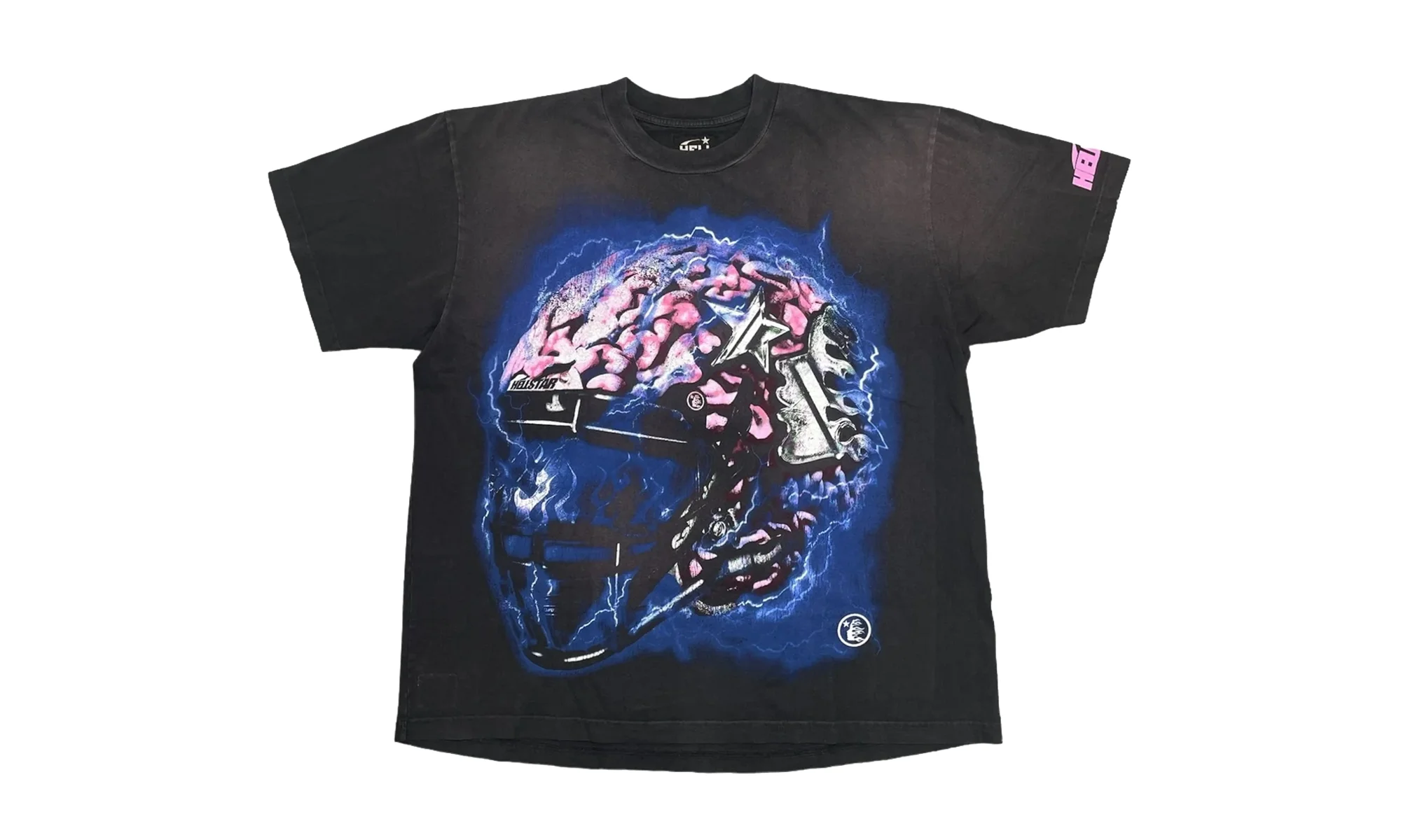 Studios Brain Helmet Short Sleeve T-Shirt "Black" HSR119 - 1