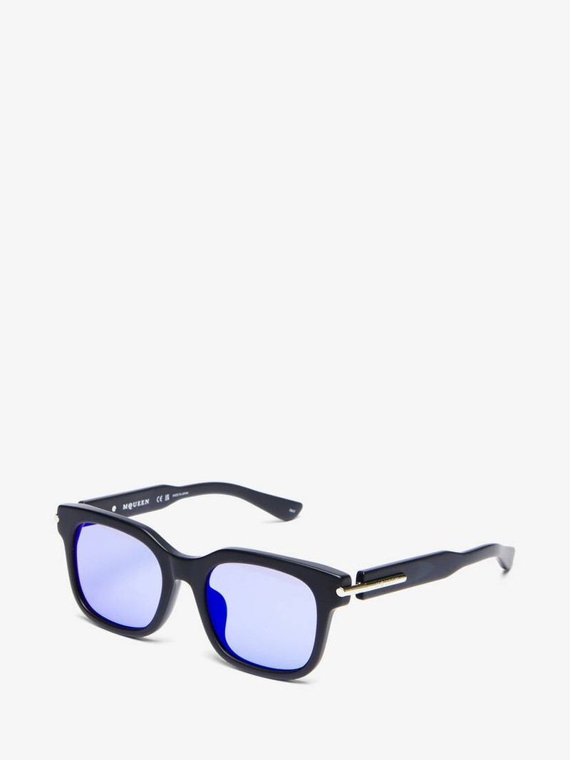Alexander McQueen City T-Bar Rectangular Sunglasses outlook