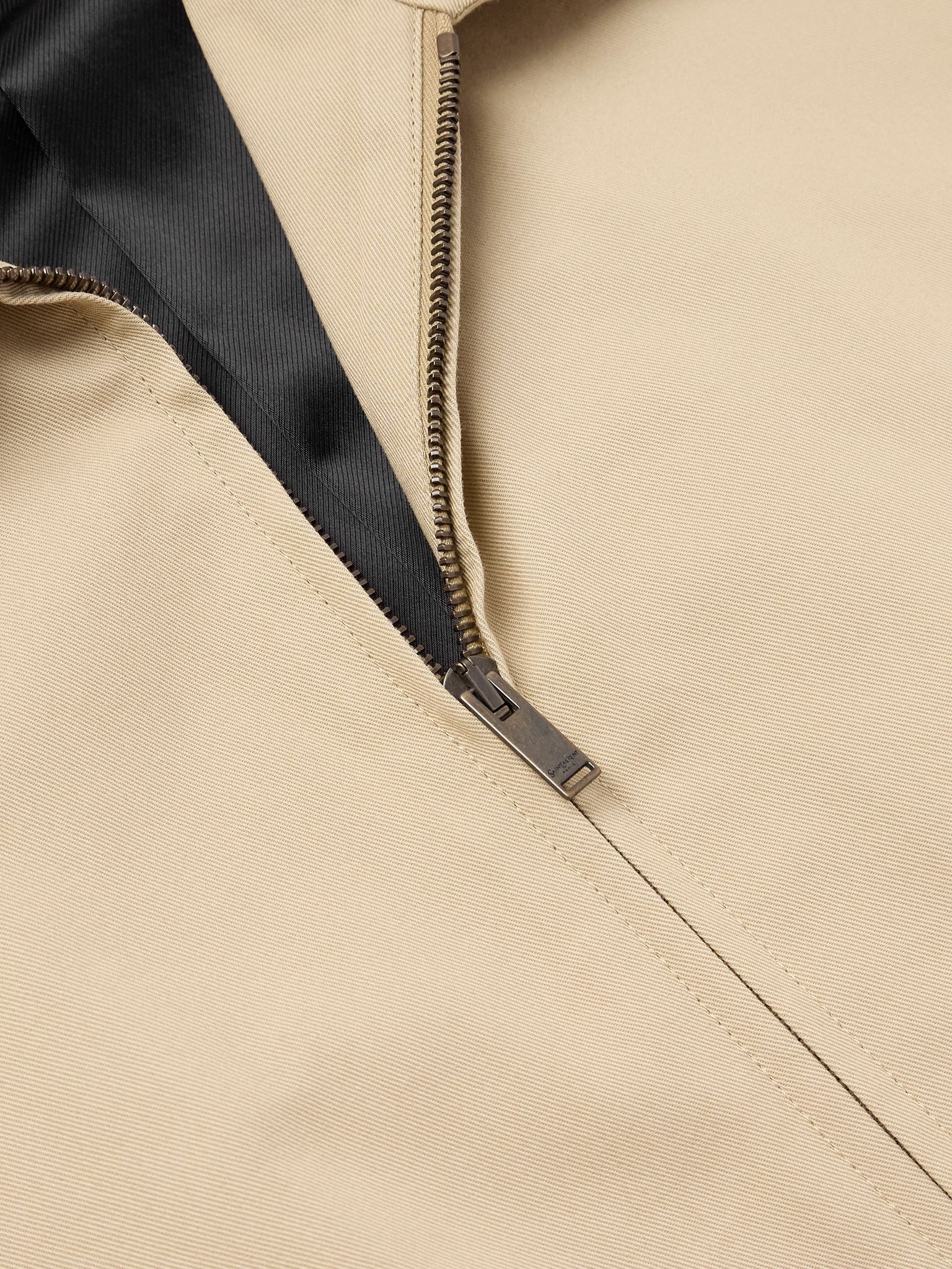 Cotton-Twill Overshirt Beige - 5