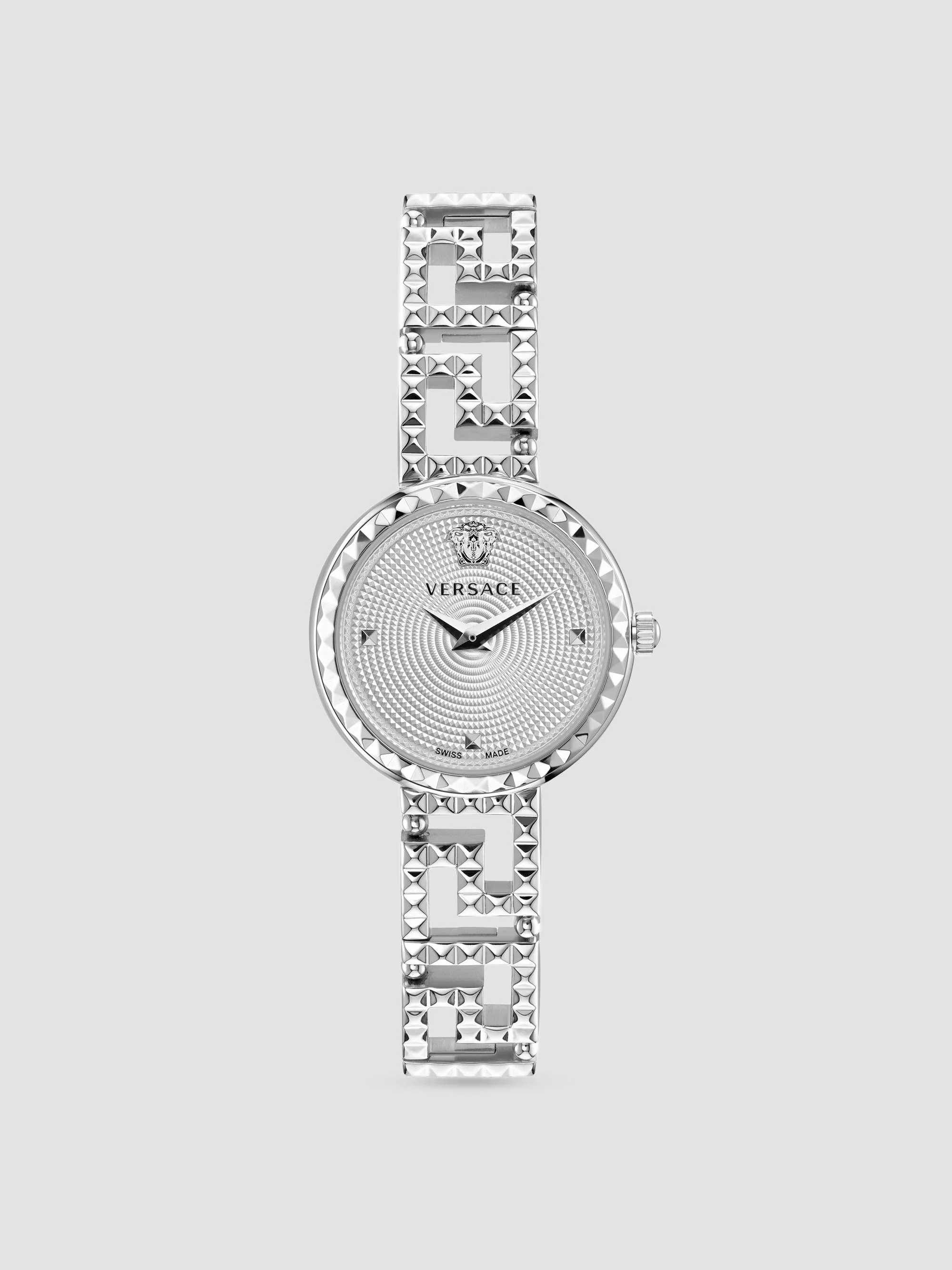 Women's Greca Goddess Stainless Steel Bracelet Watch/28MM - Silver - 1