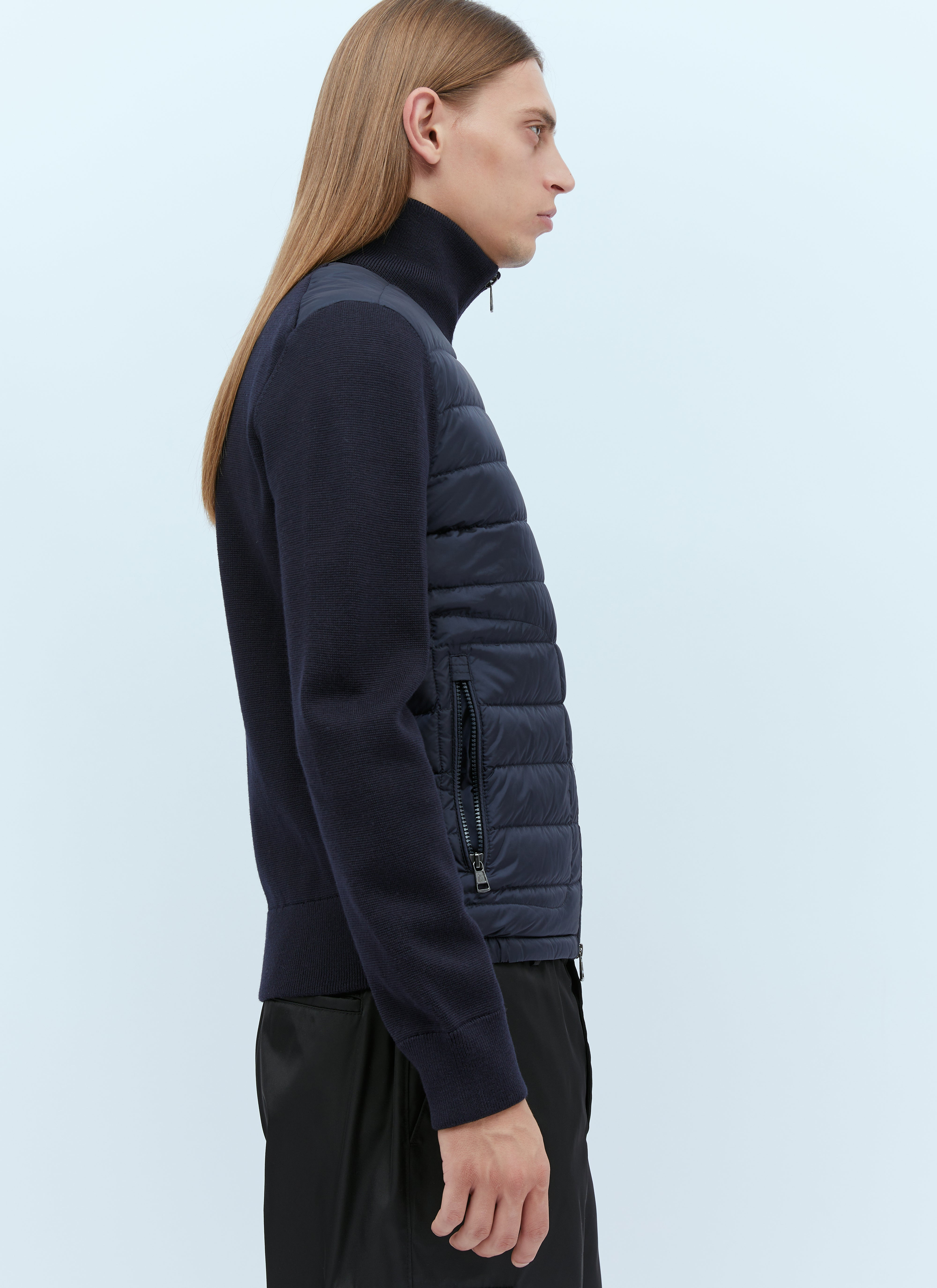 Moncler Men Logo Patch Zip-Up Cardigan - 3