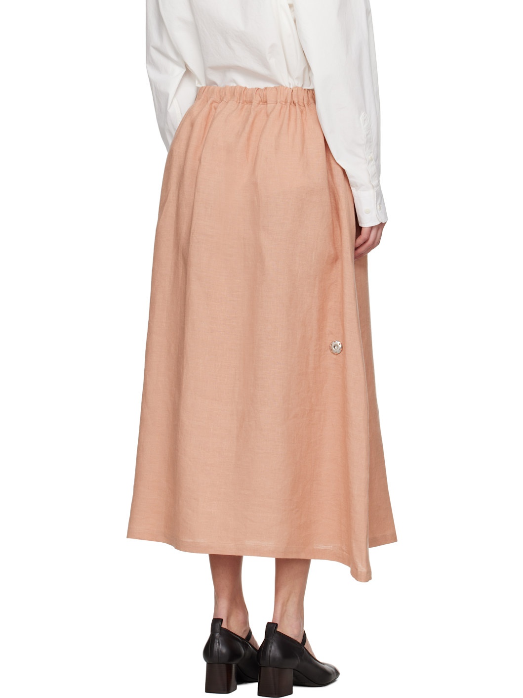 Pink Ponte Maxi Skirt - 3