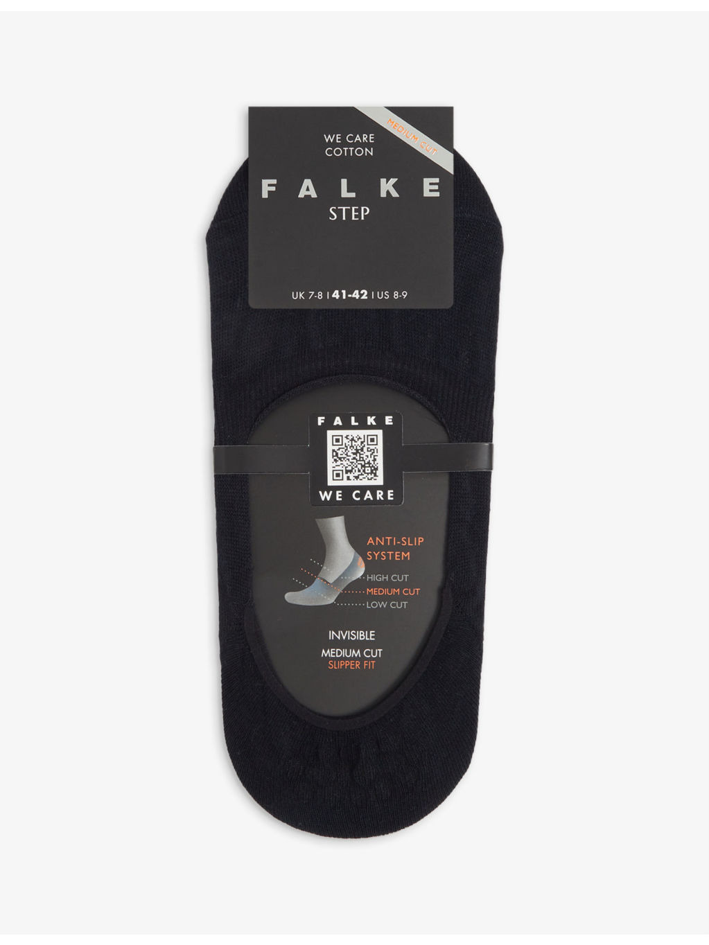 Step medium-cut invisible cotton-blend socks - 1